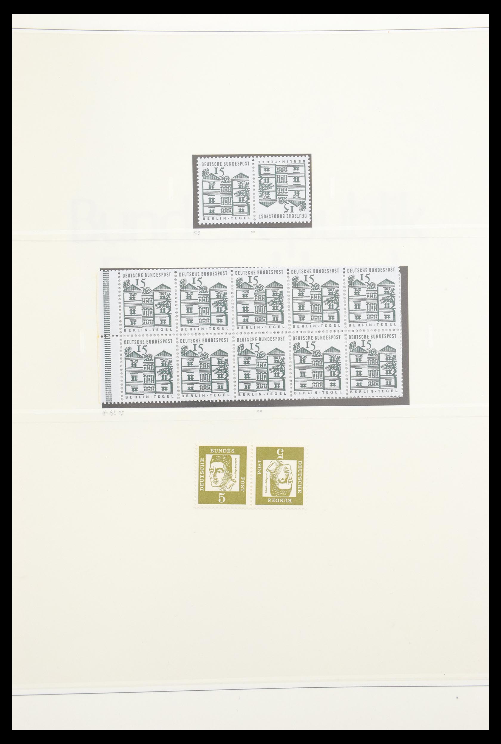 30605 022 - 30605 Bundespost combinaties 1951-1974.