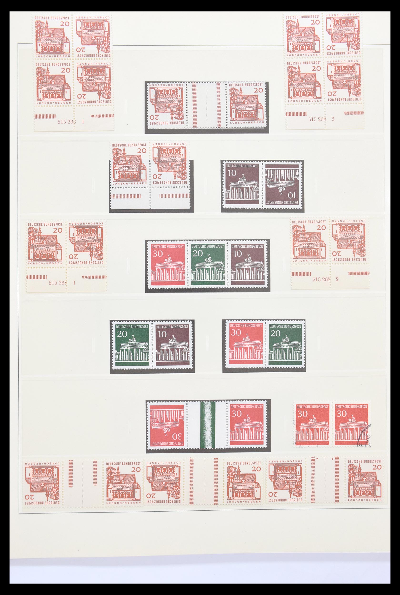 30605 023 - 30605 Bundespost combinations 1951-1974.