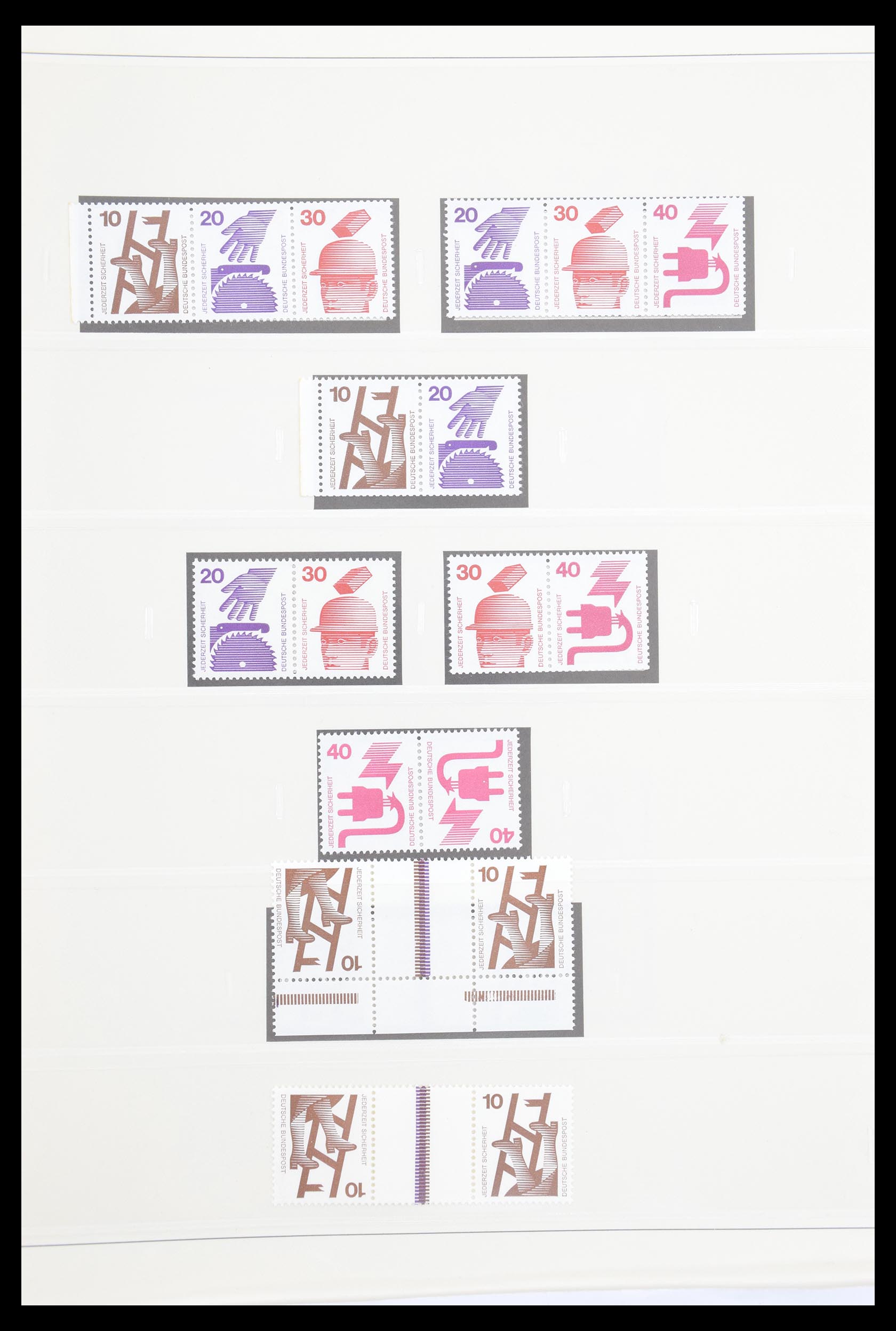 30605 037 - 30605 Bundespost combinations 1951-1974.