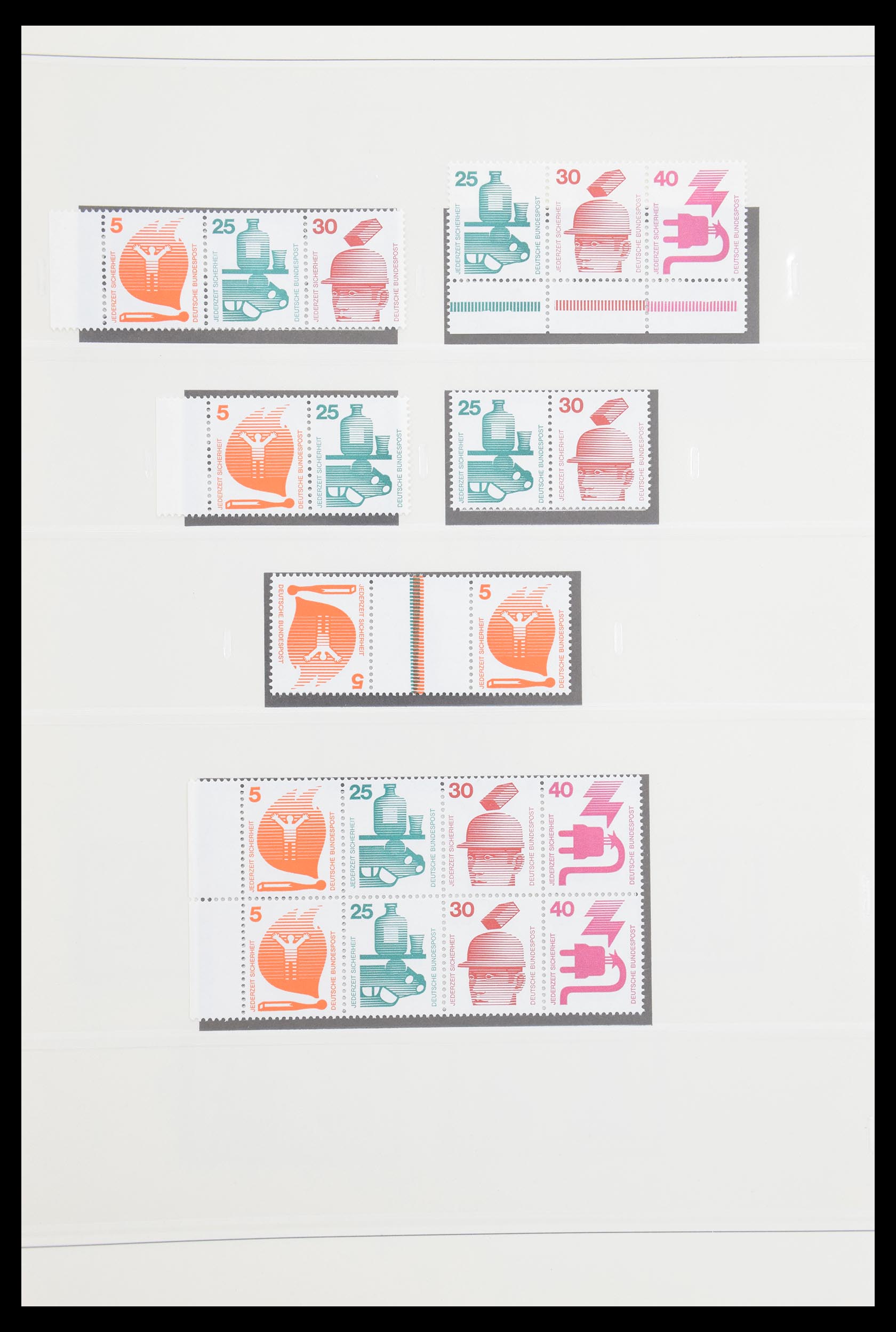 30605 038 - 30605 Bundespost combinations 1951-1974.