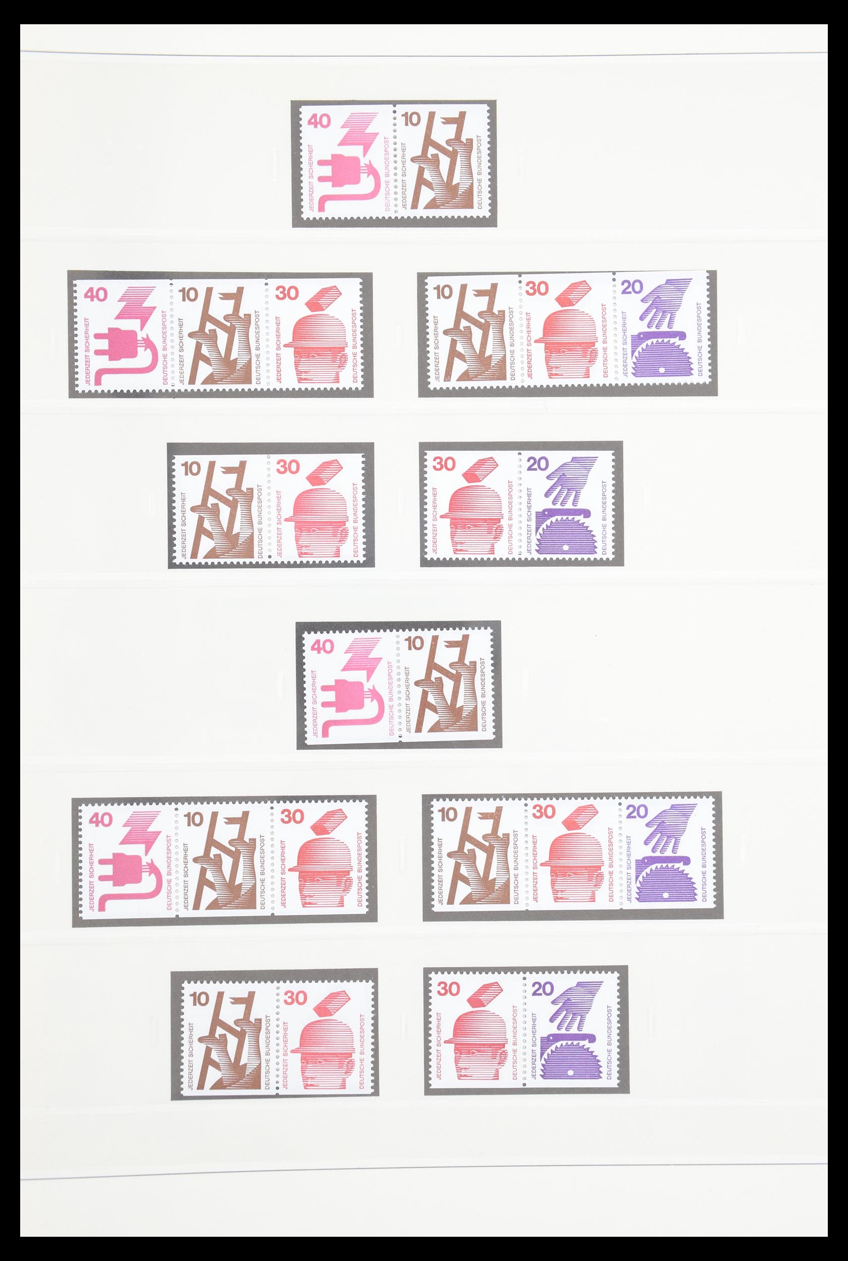 30605 039 - 30605 Bundespost combinations 1951-1974.