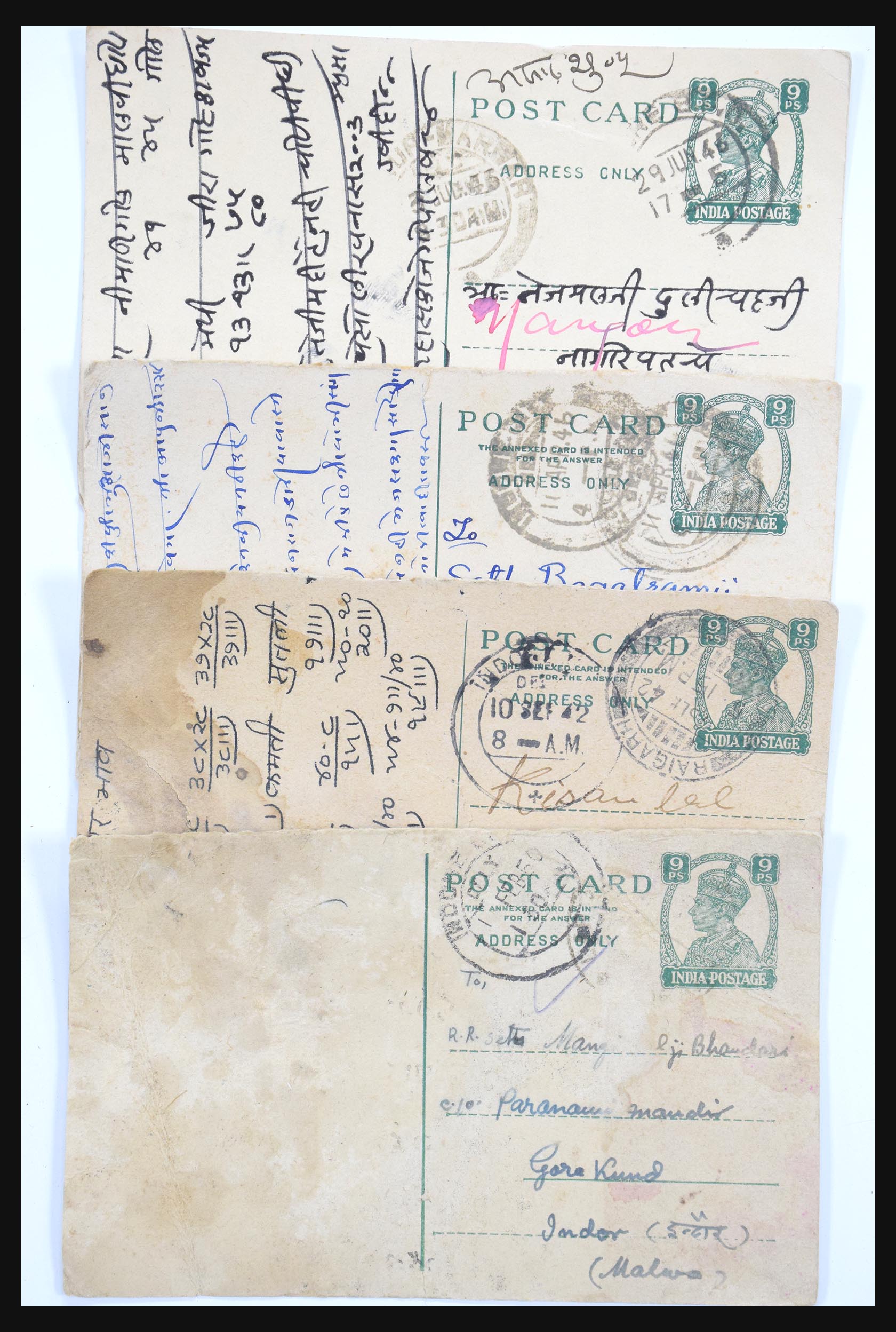 30686 001 - 30686 India en staten brieven 1900-1945.