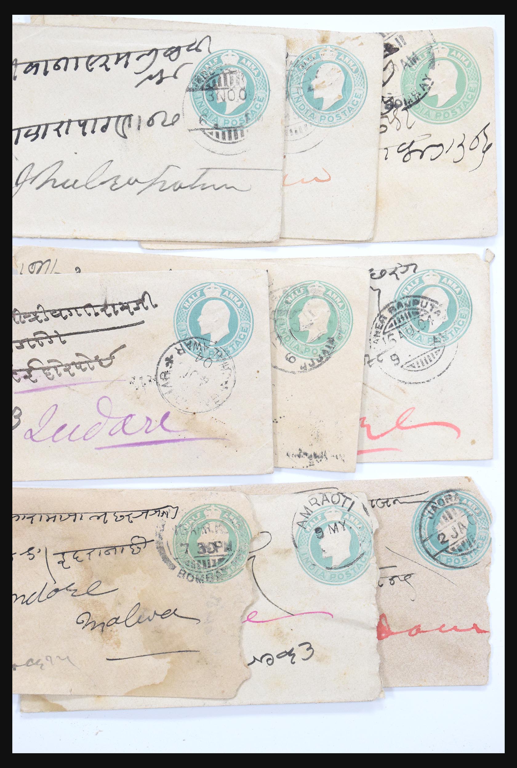 30686 028 - 30686 India en staten brieven 1900-1945.
