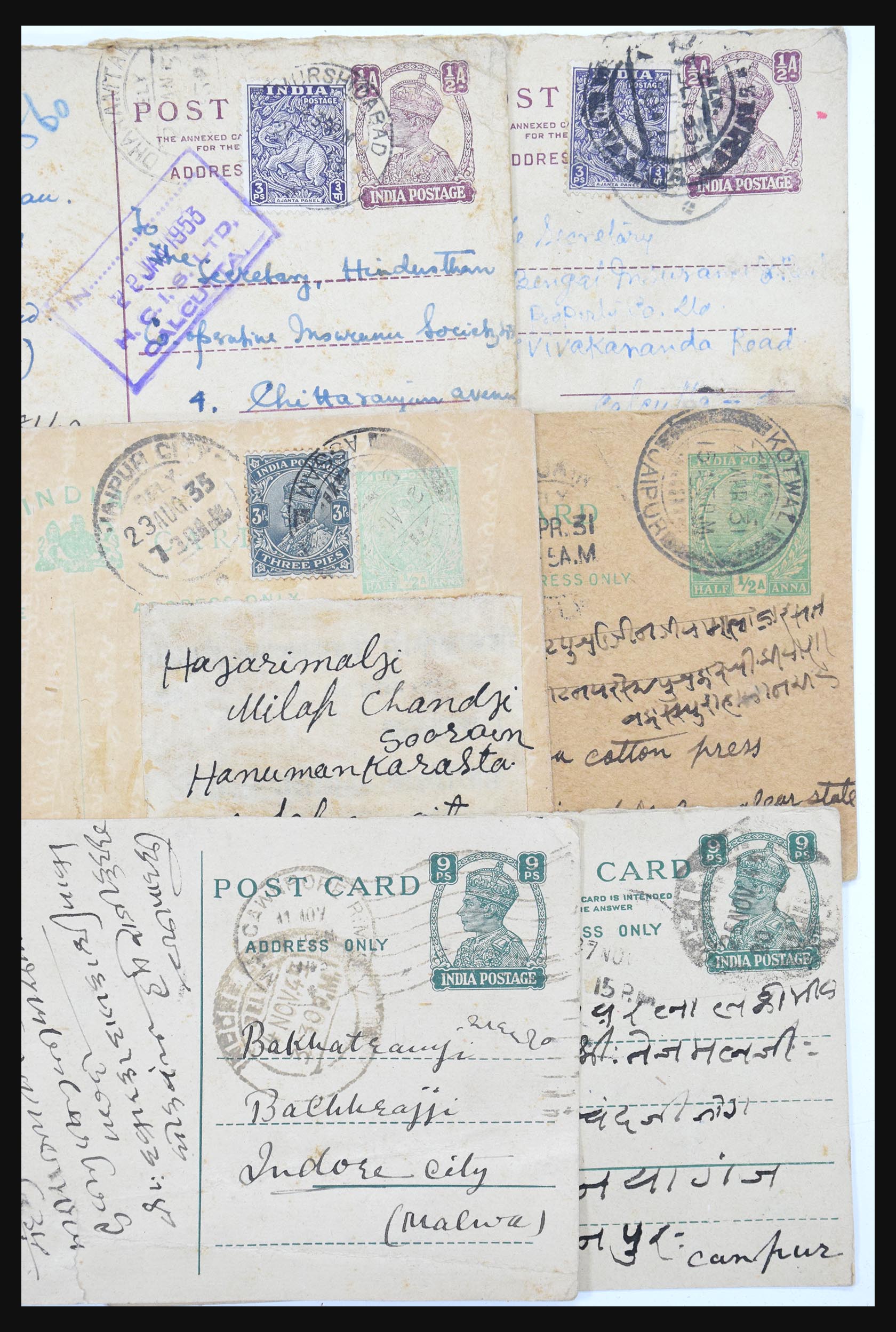 30686 037 - 30686 India en staten brieven 1900-1945.