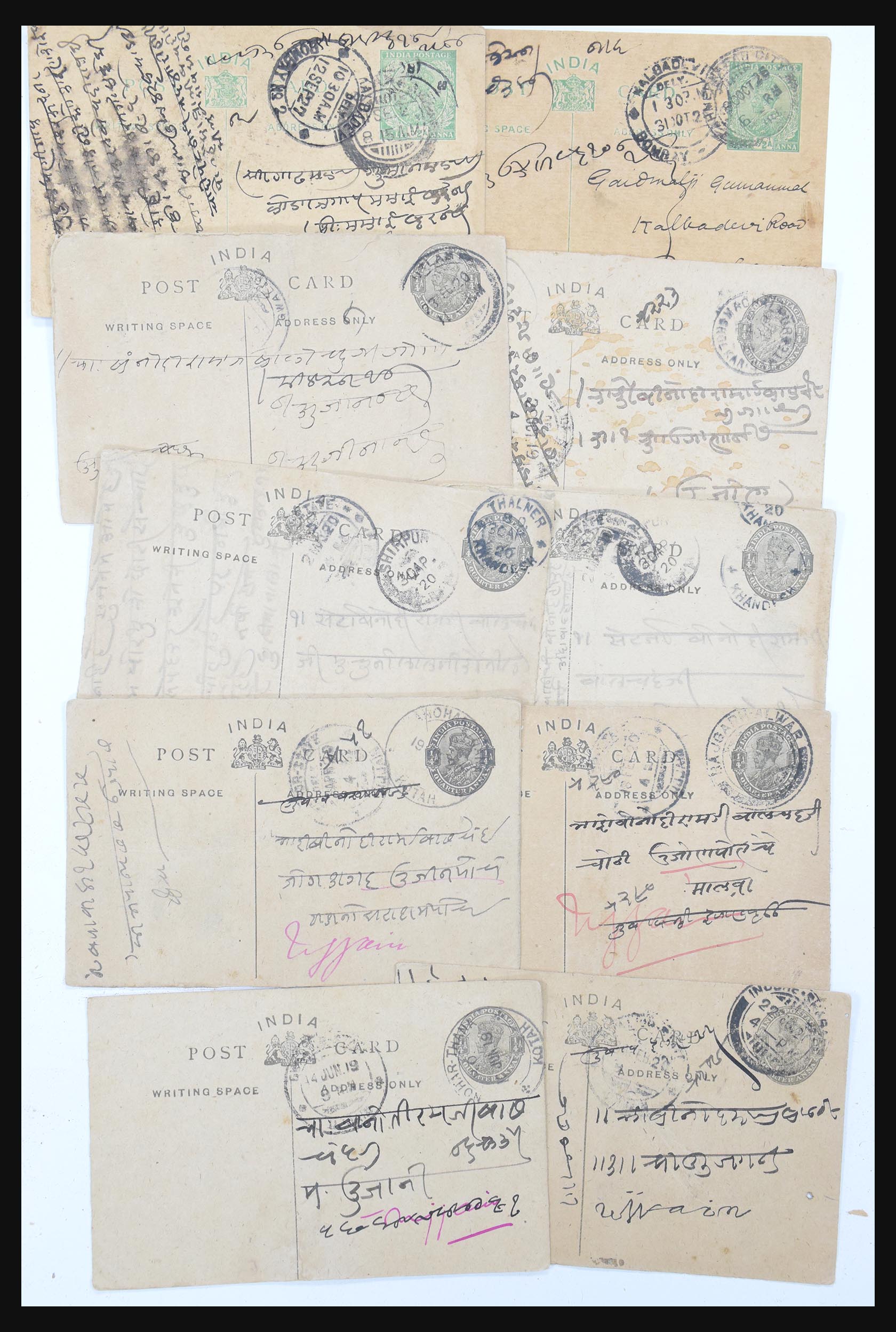 30686 602 - 30686 India en staten brieven 1900-1945.