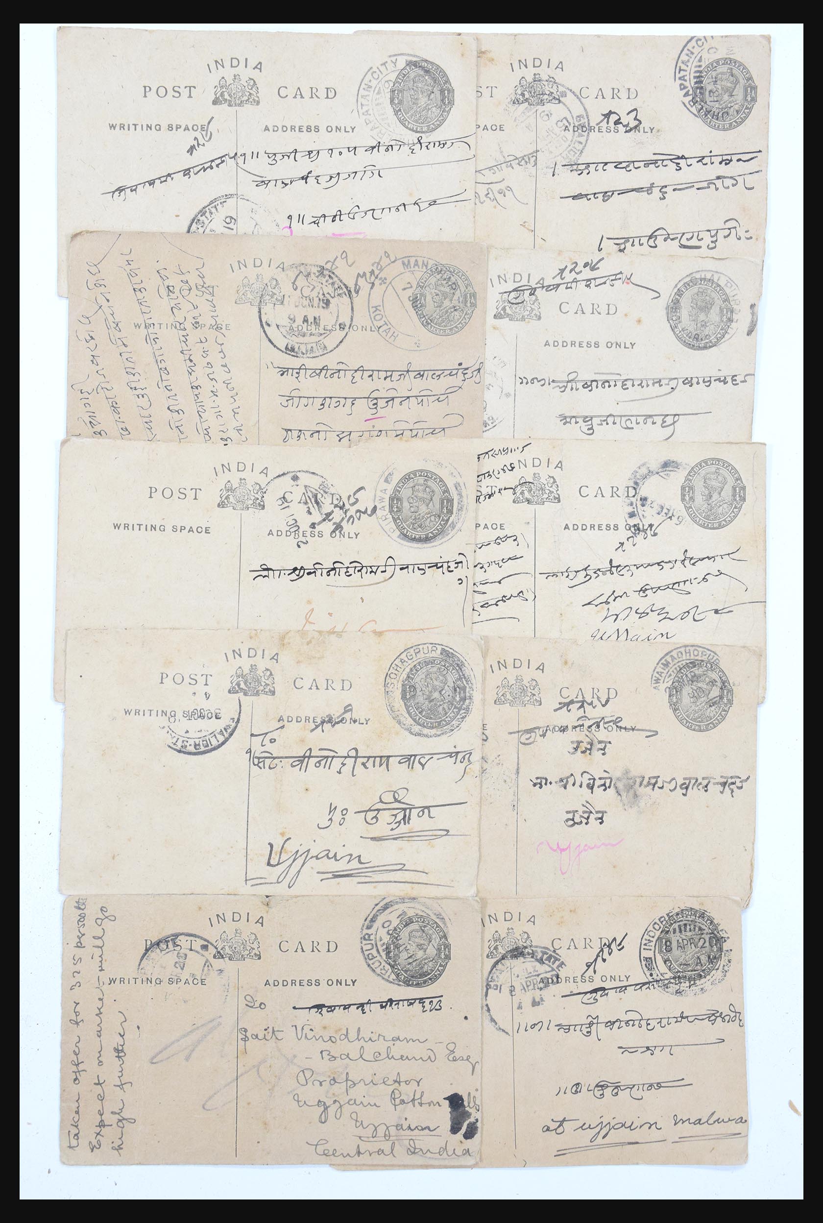 30686 603 - 30686 India en staten brieven 1900-1945.