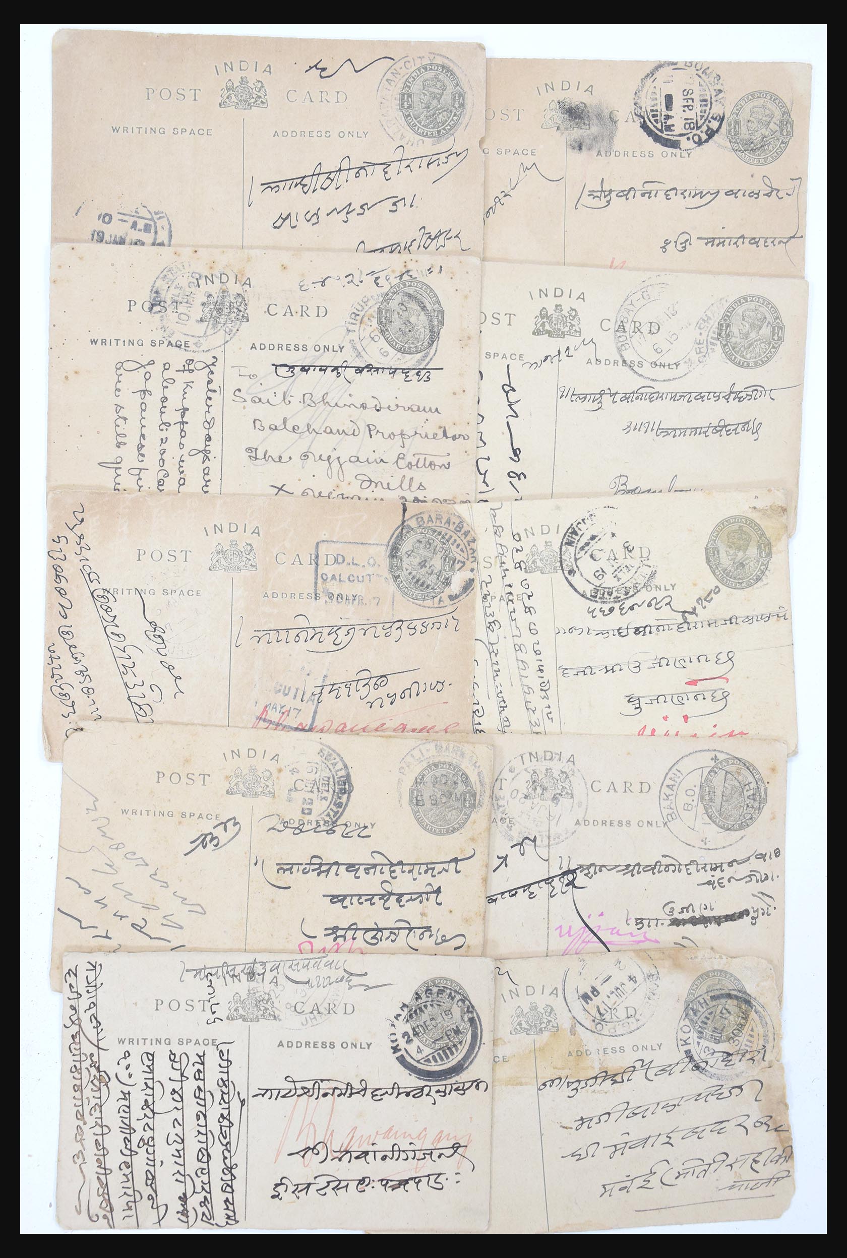 30686 604 - 30686 India en staten brieven 1900-1945.