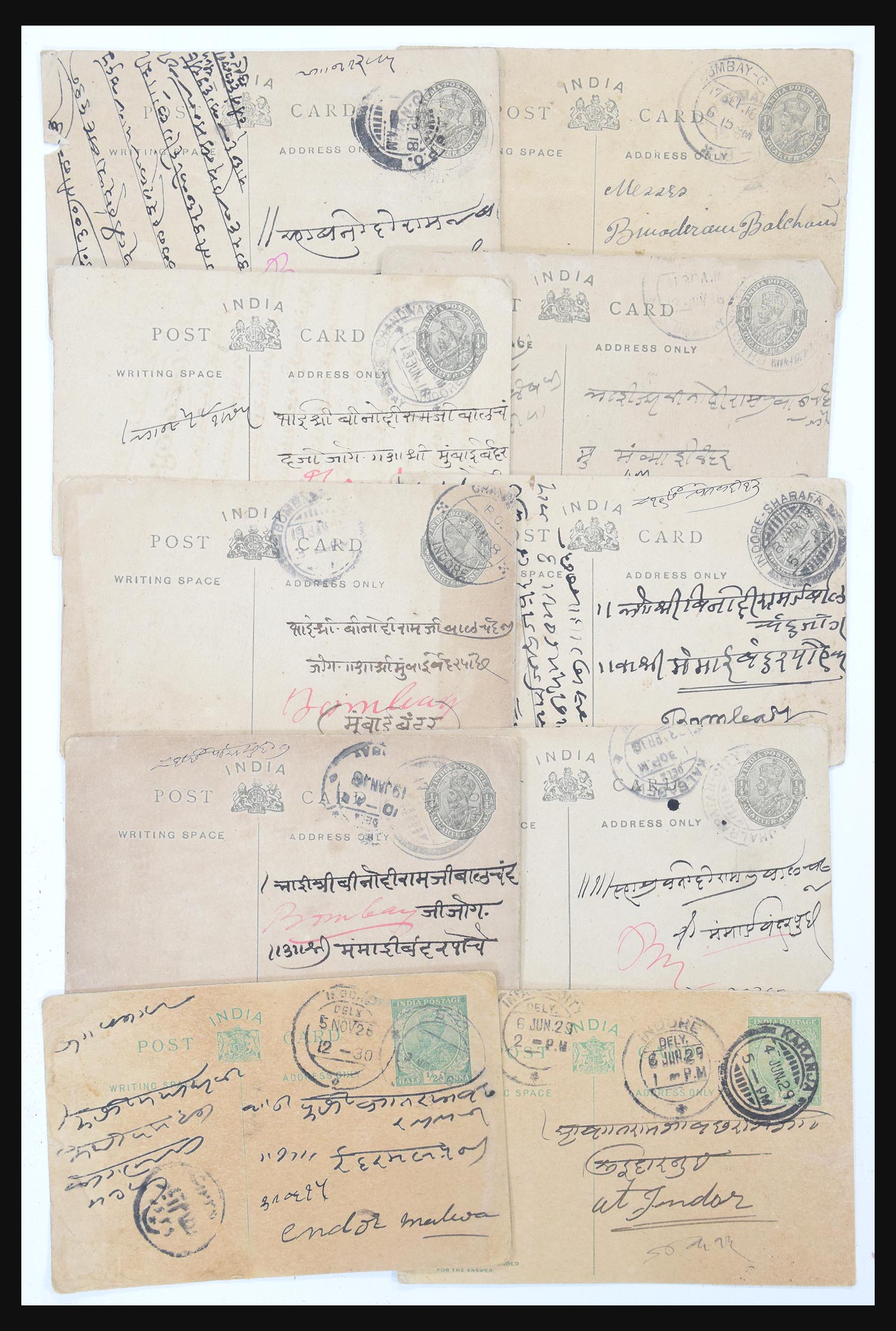 30686 606 - 30686 India en staten brieven 1900-1945.