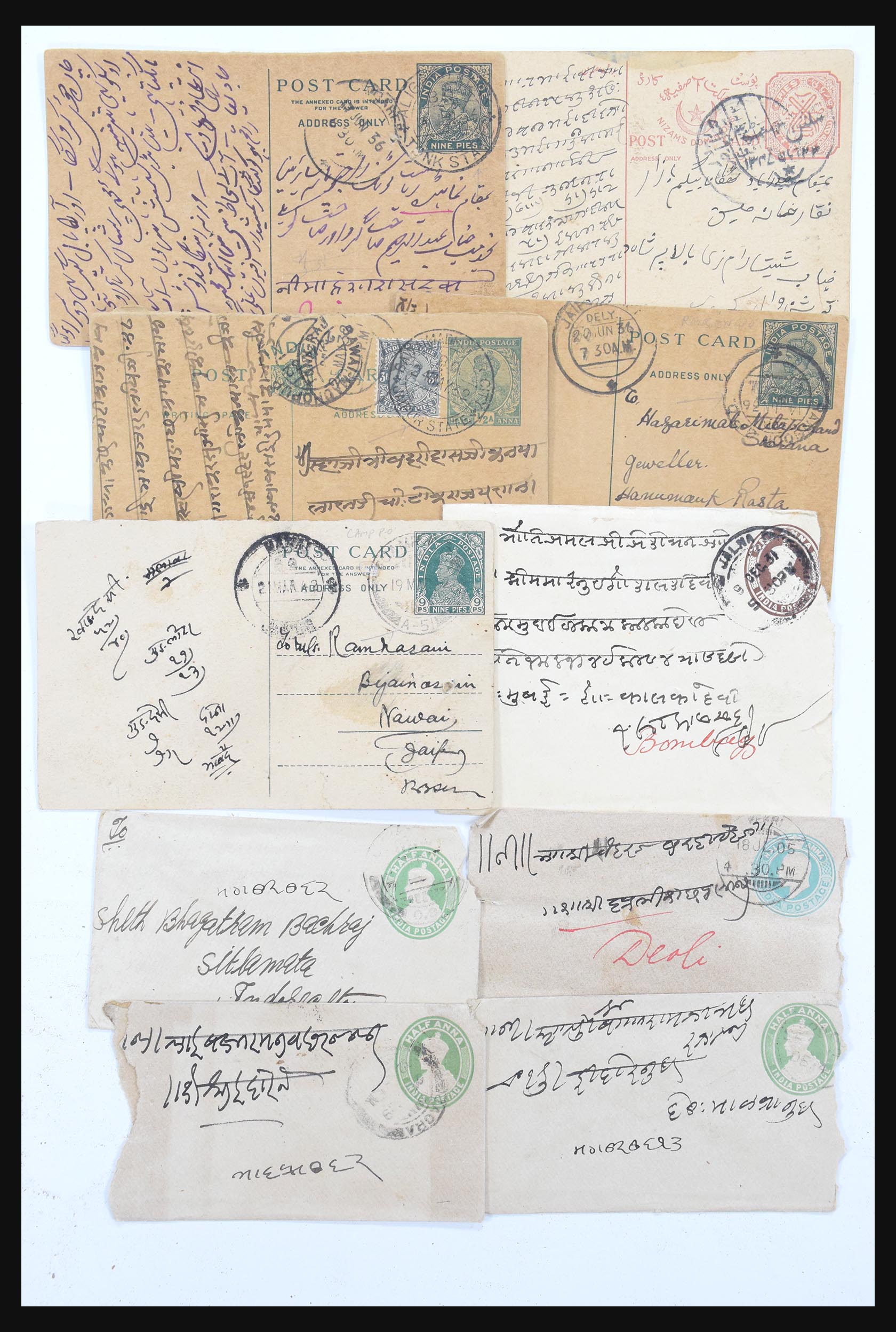 30686 614 - 30686 India en staten brieven 1900-1945.
