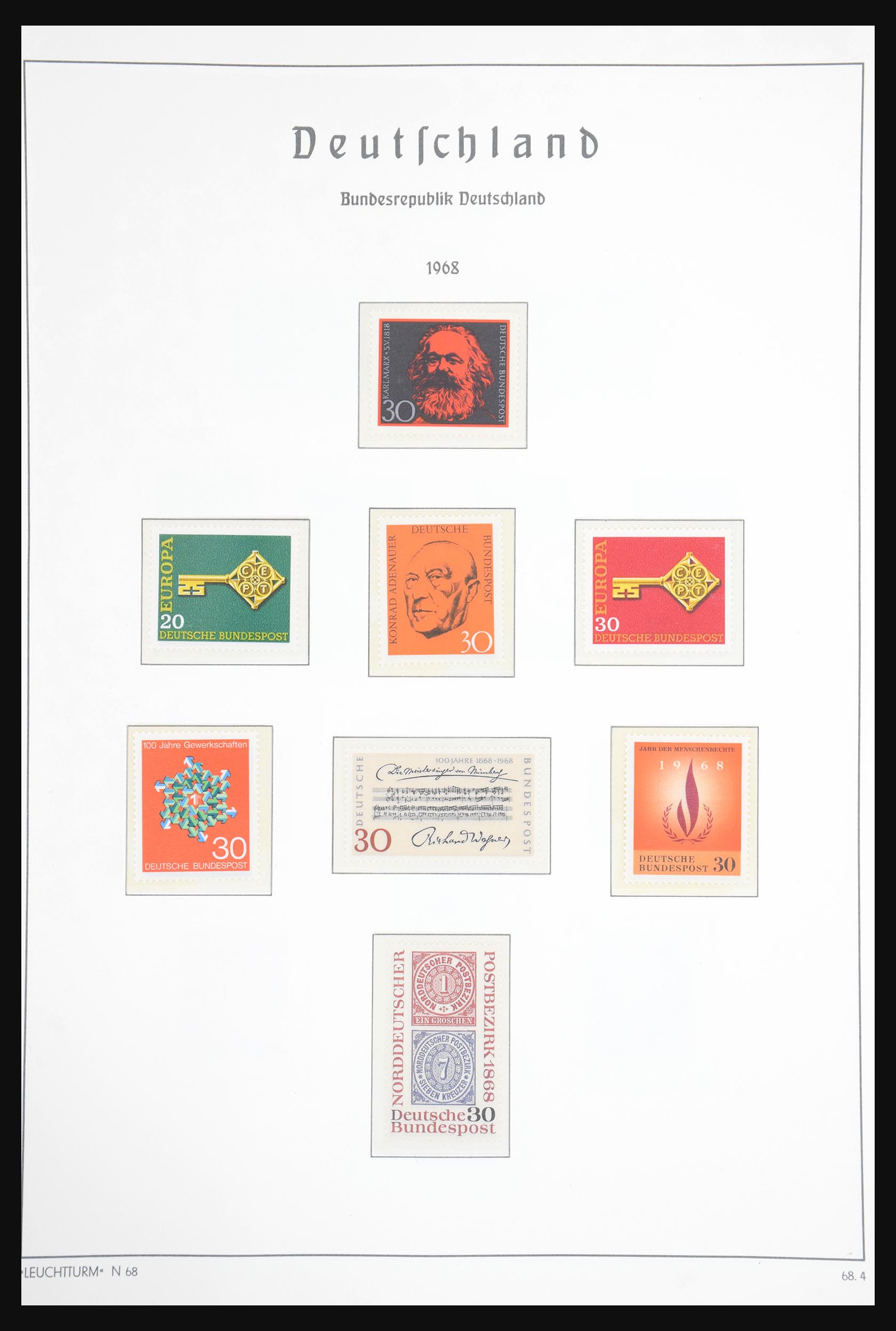 30719 043 - 30719 Bundespost 1949-1978.