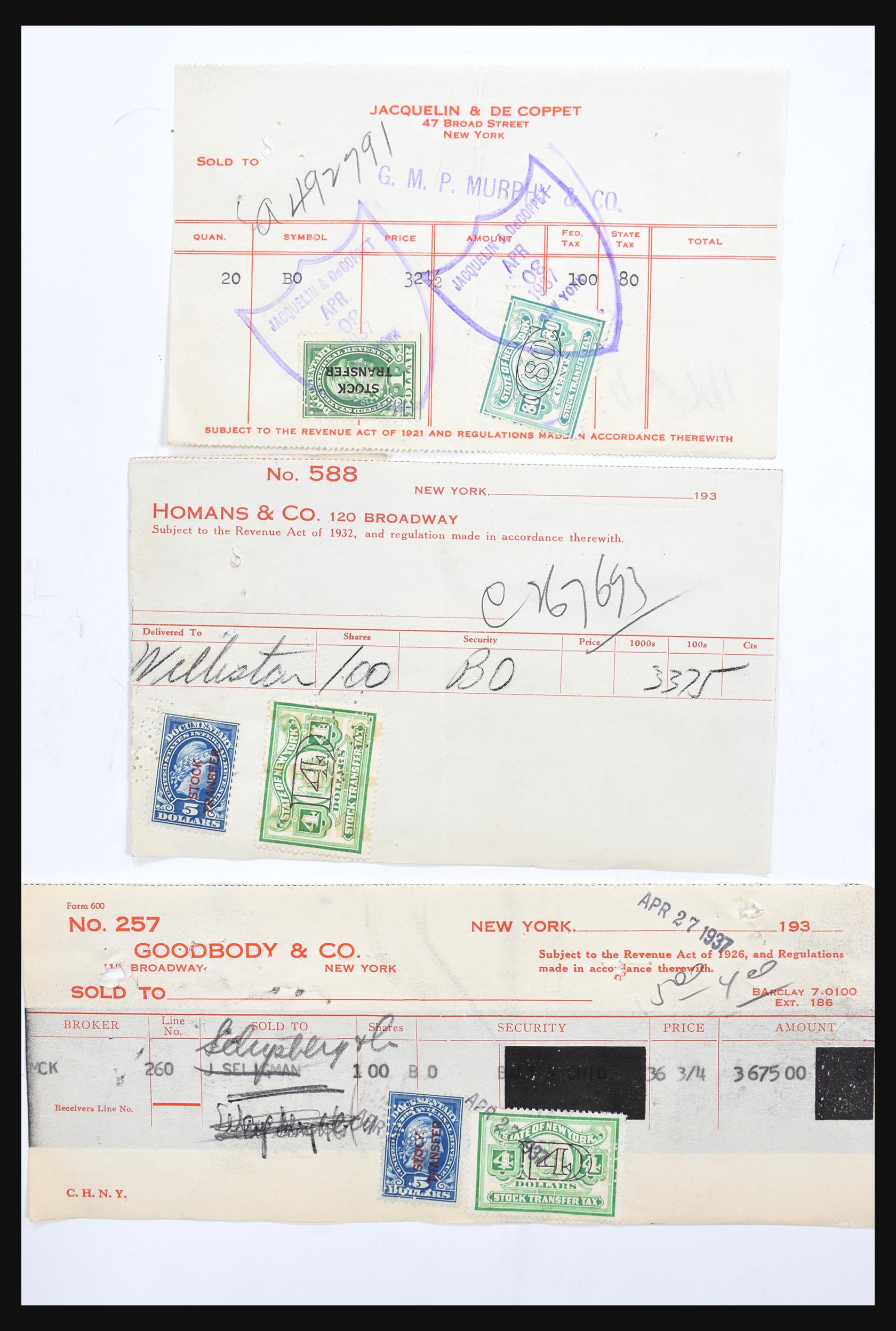 30732 057 - 30732 USA revenues on document 1868-1955.