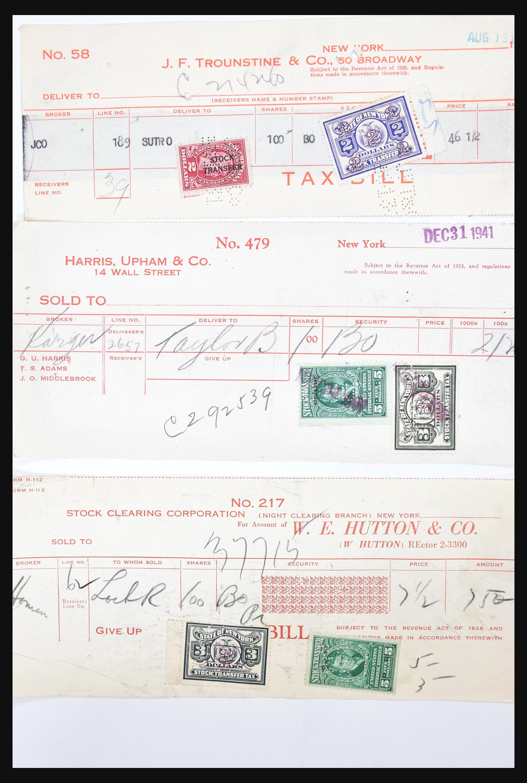 30732 092 - 30732 USA revenues on document 1868-1955.