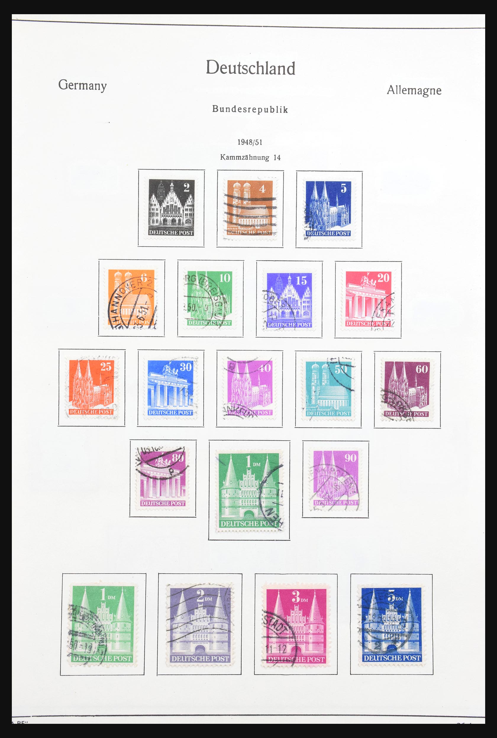 30801 009 - 30801 Bundespost 1949-1978.