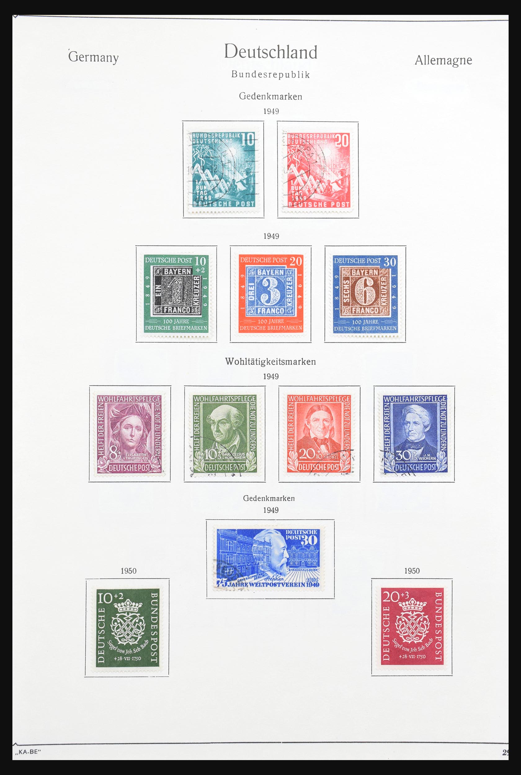 30801 011 - 30801 Bundespost 1949-1978.