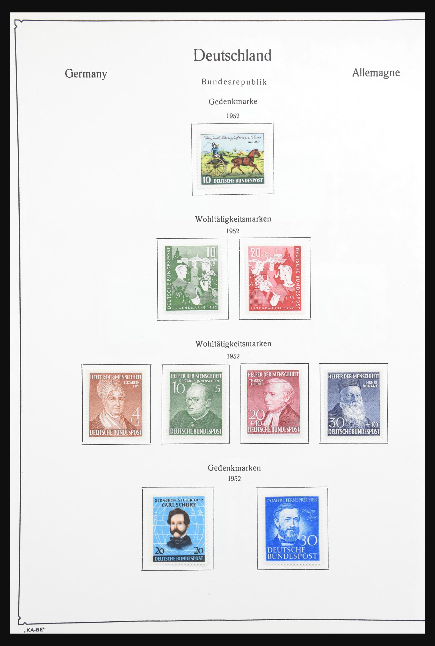 30801 015 - 30801 Bundespost 1949-1978.