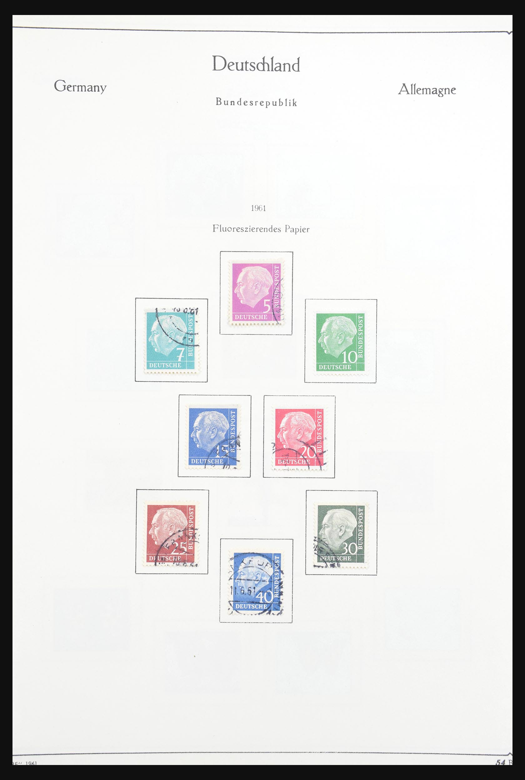 30801 038 - 30801 Bundespost 1949-1978.