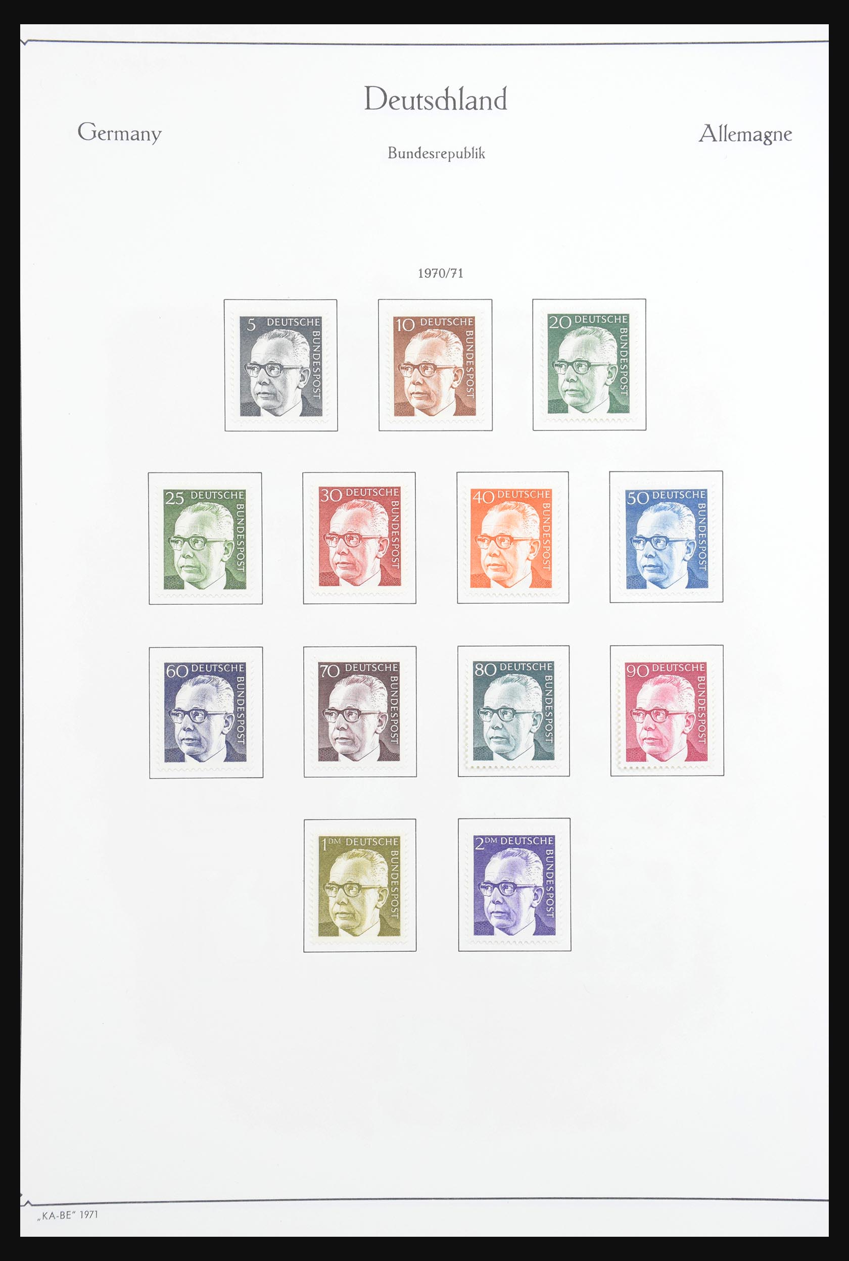 30801 074 - 30801 Bundespost 1949-1978.