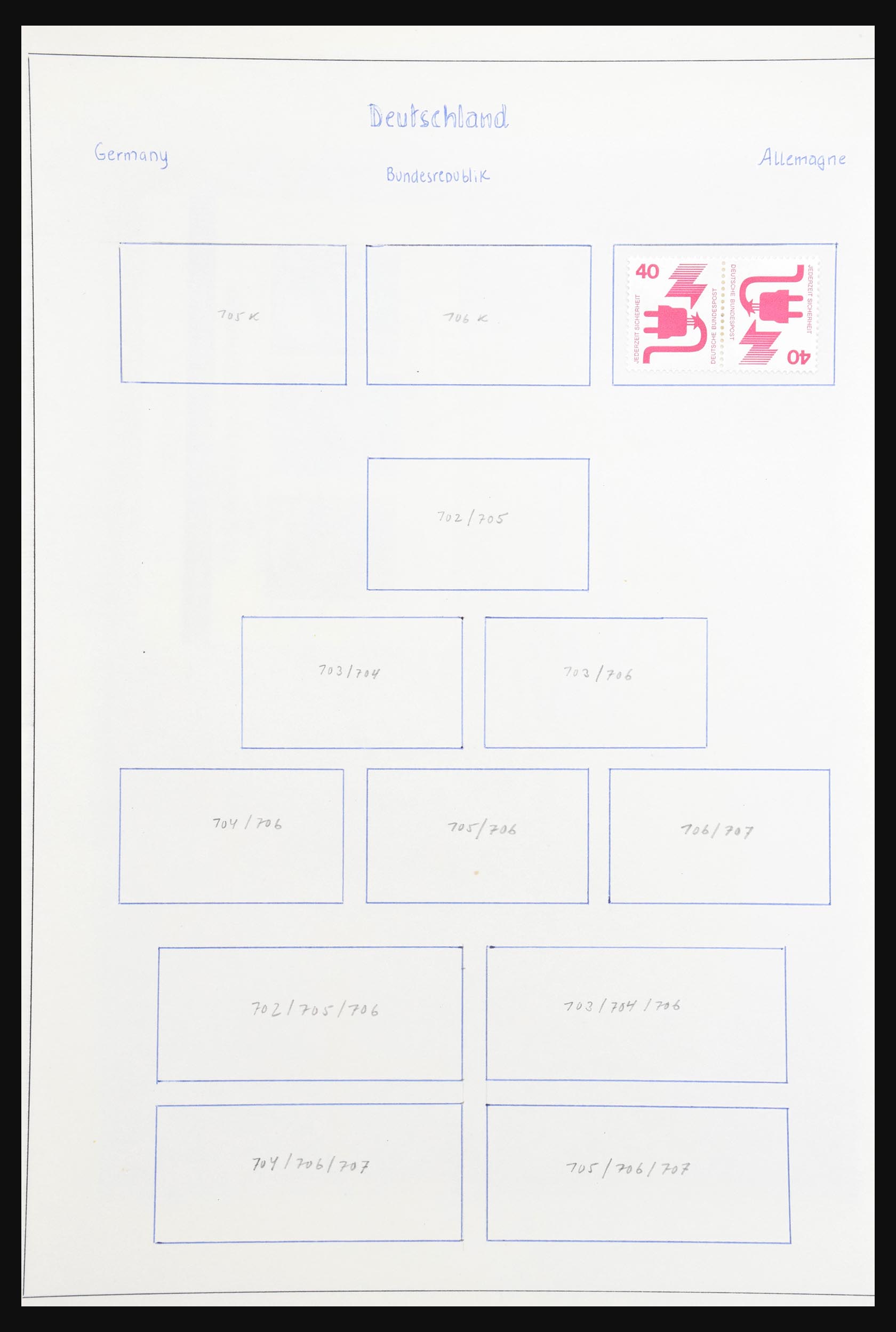 30801 093 - 30801 Bundespost 1949-1978.