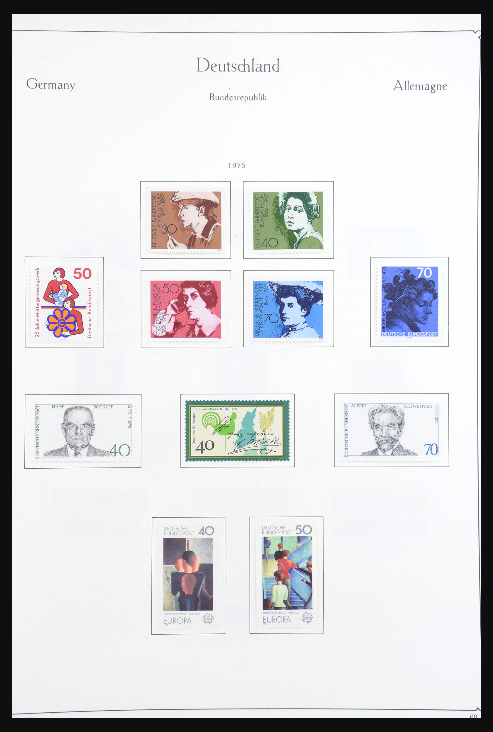 30801 095 - 30801 Bundespost 1949-1978.