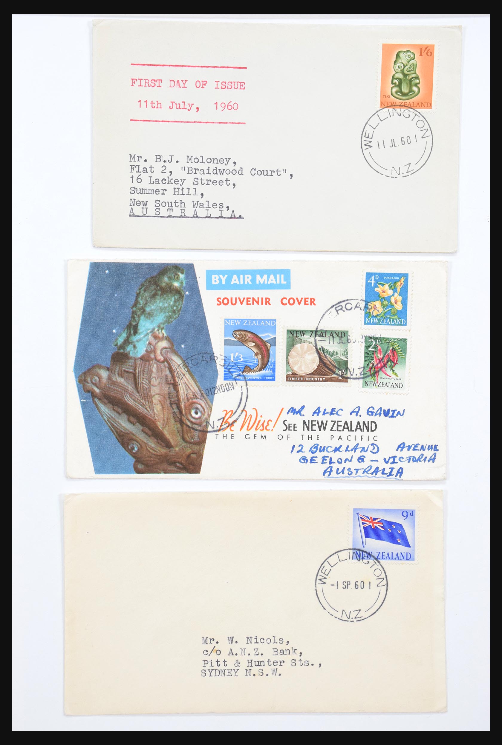 30821 002 - 30821 New Zealand FDC's 1960-1971.