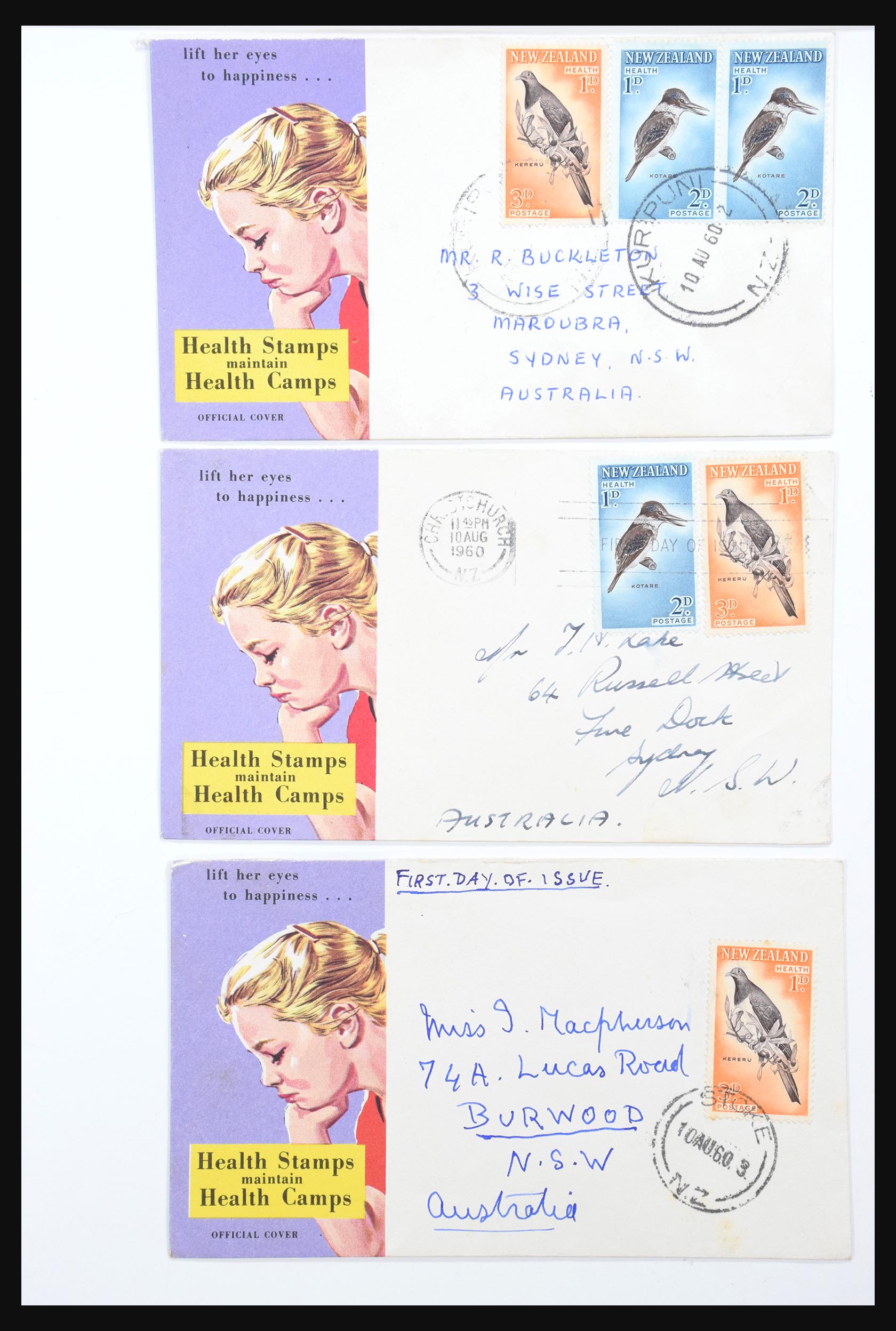 30821 007 - 30821 New Zealand FDC's 1960-1971.