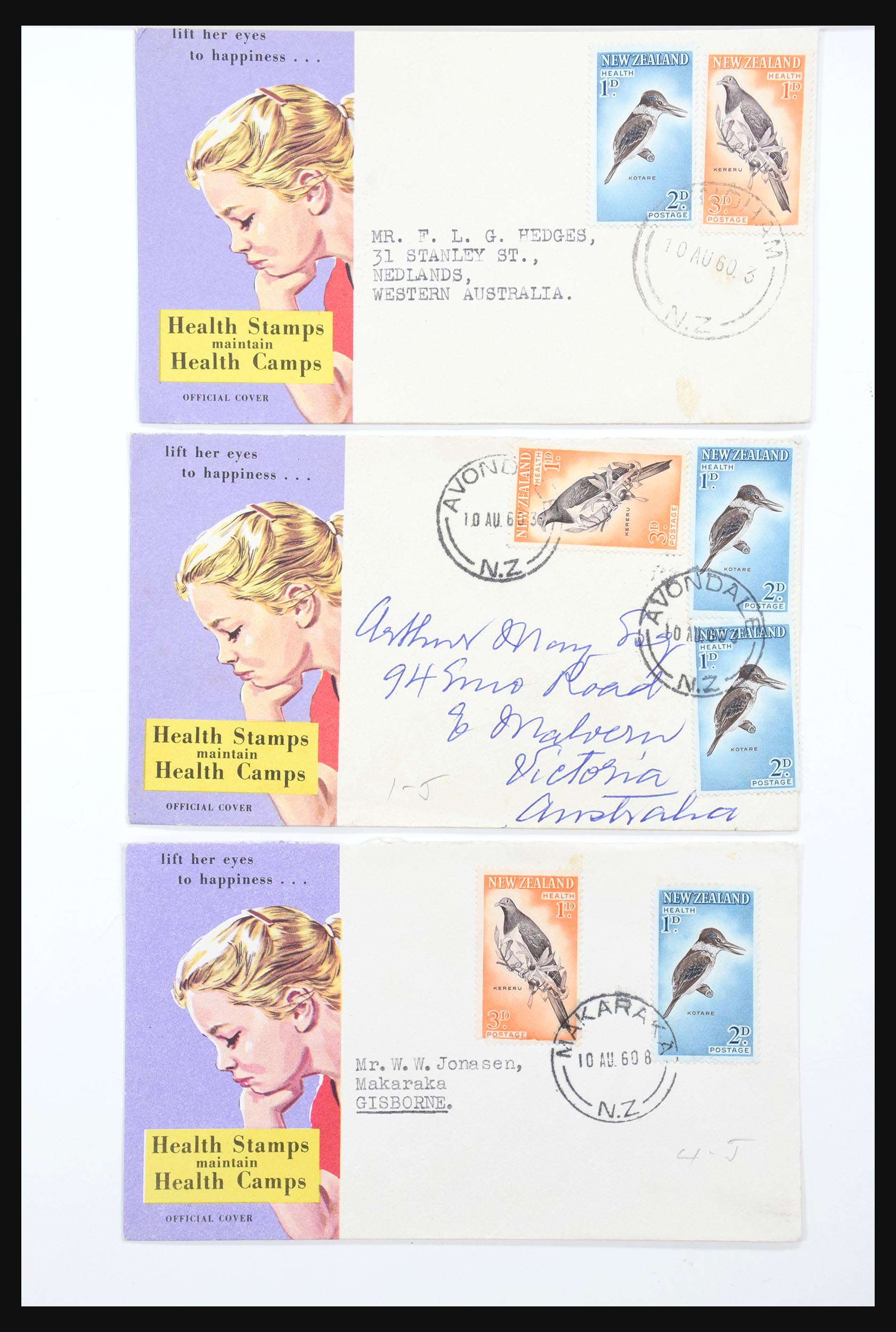 30821 008 - 30821 New Zealand FDC's 1960-1971.
