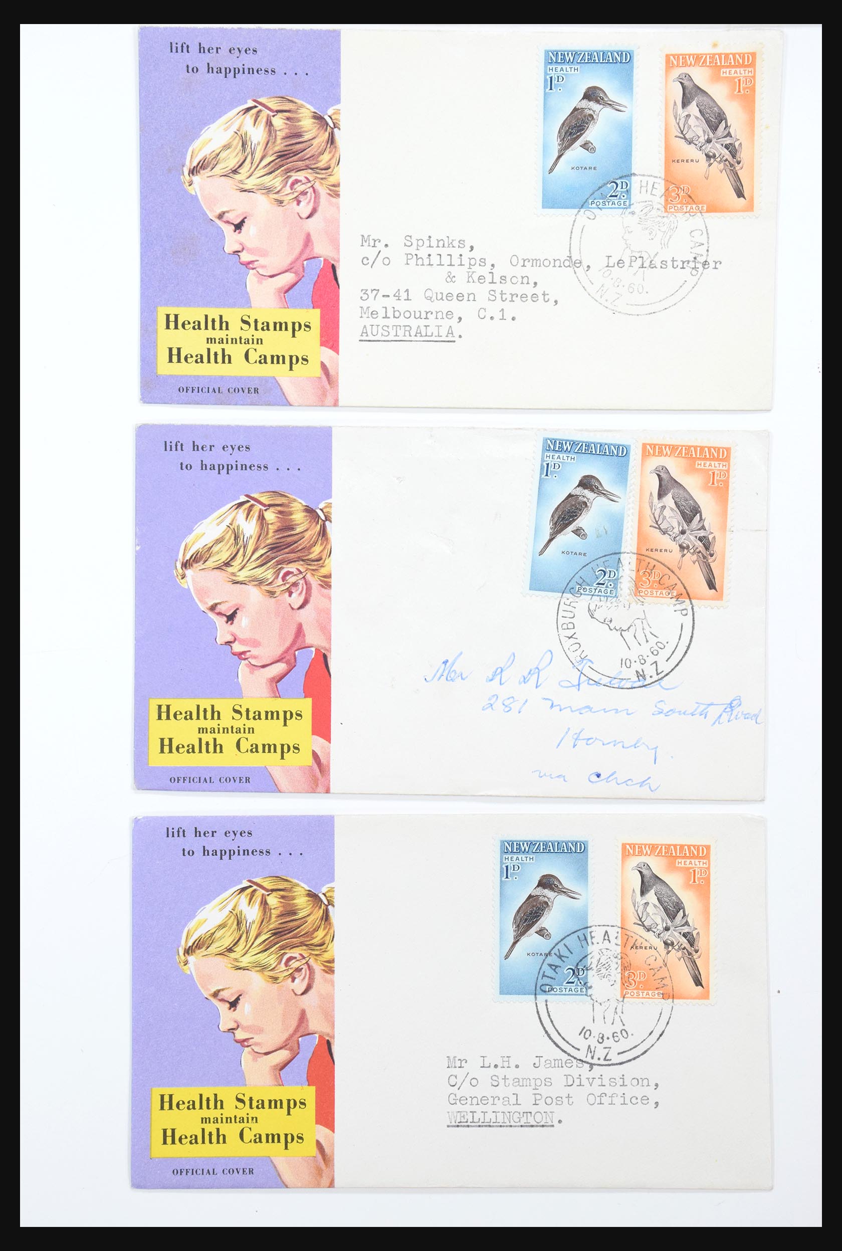 30821 011 - 30821 Nieuw Zeeland FDC's 1960-1971.