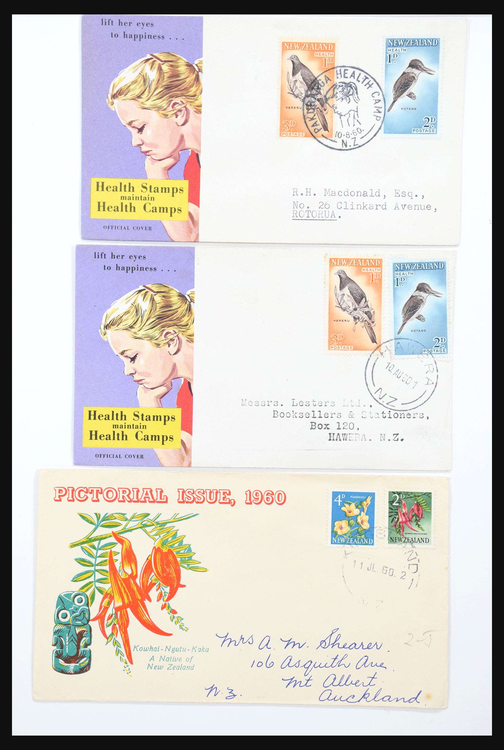 30821 012 - 30821 Nieuw Zeeland FDC's 1960-1971.