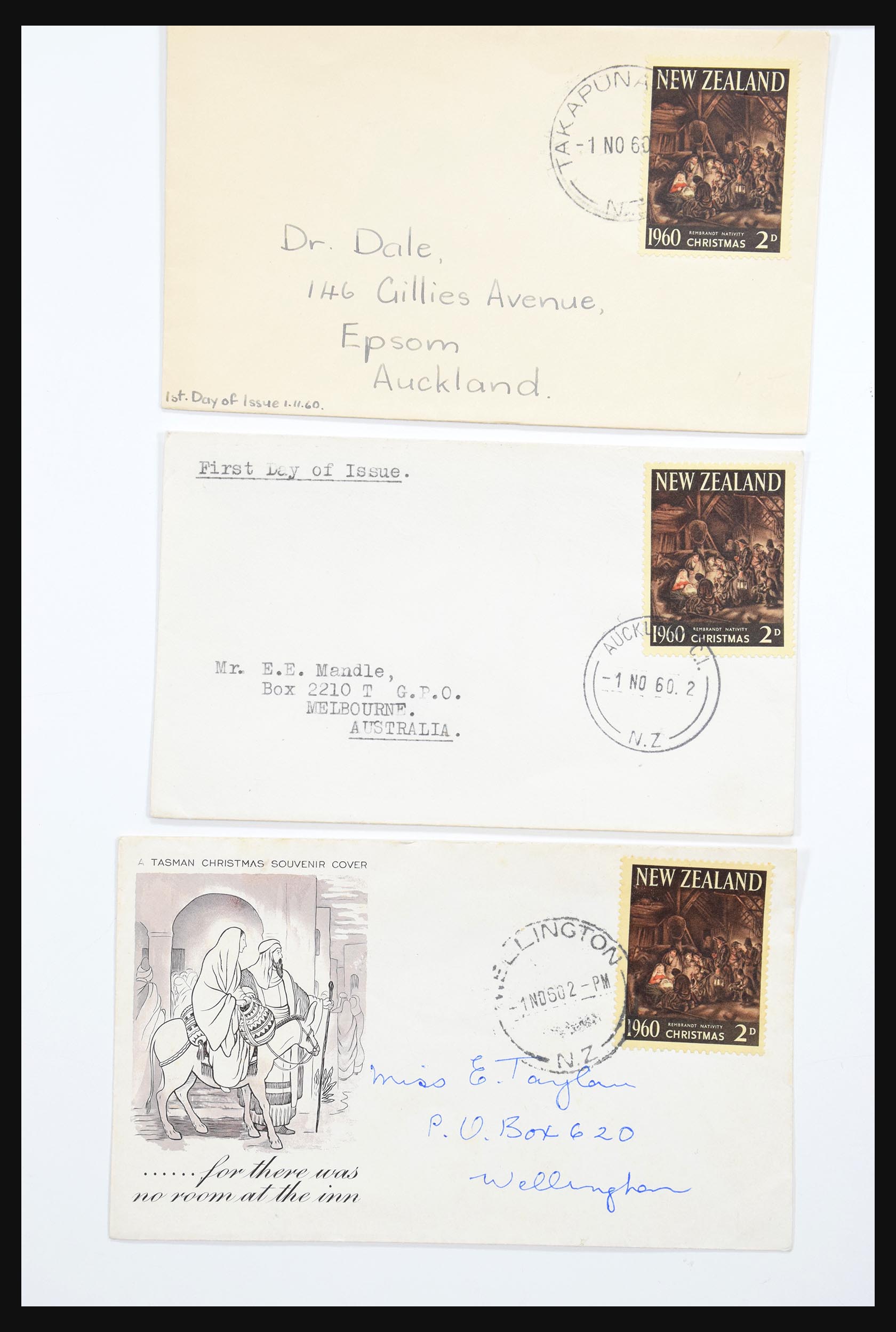 30821 015 - 30821 Nieuw Zeeland FDC's 1960-1971.