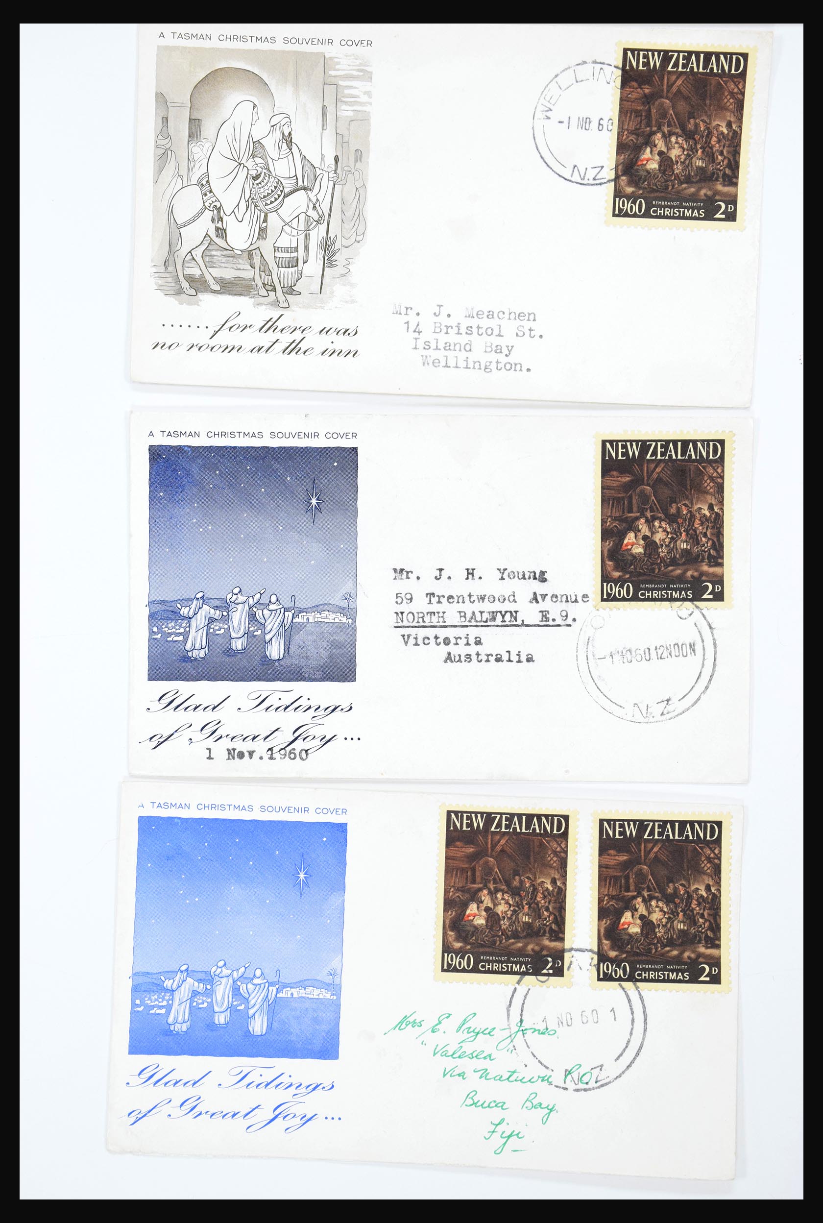 30821 016 - 30821 Nieuw Zeeland FDC's 1960-1971.