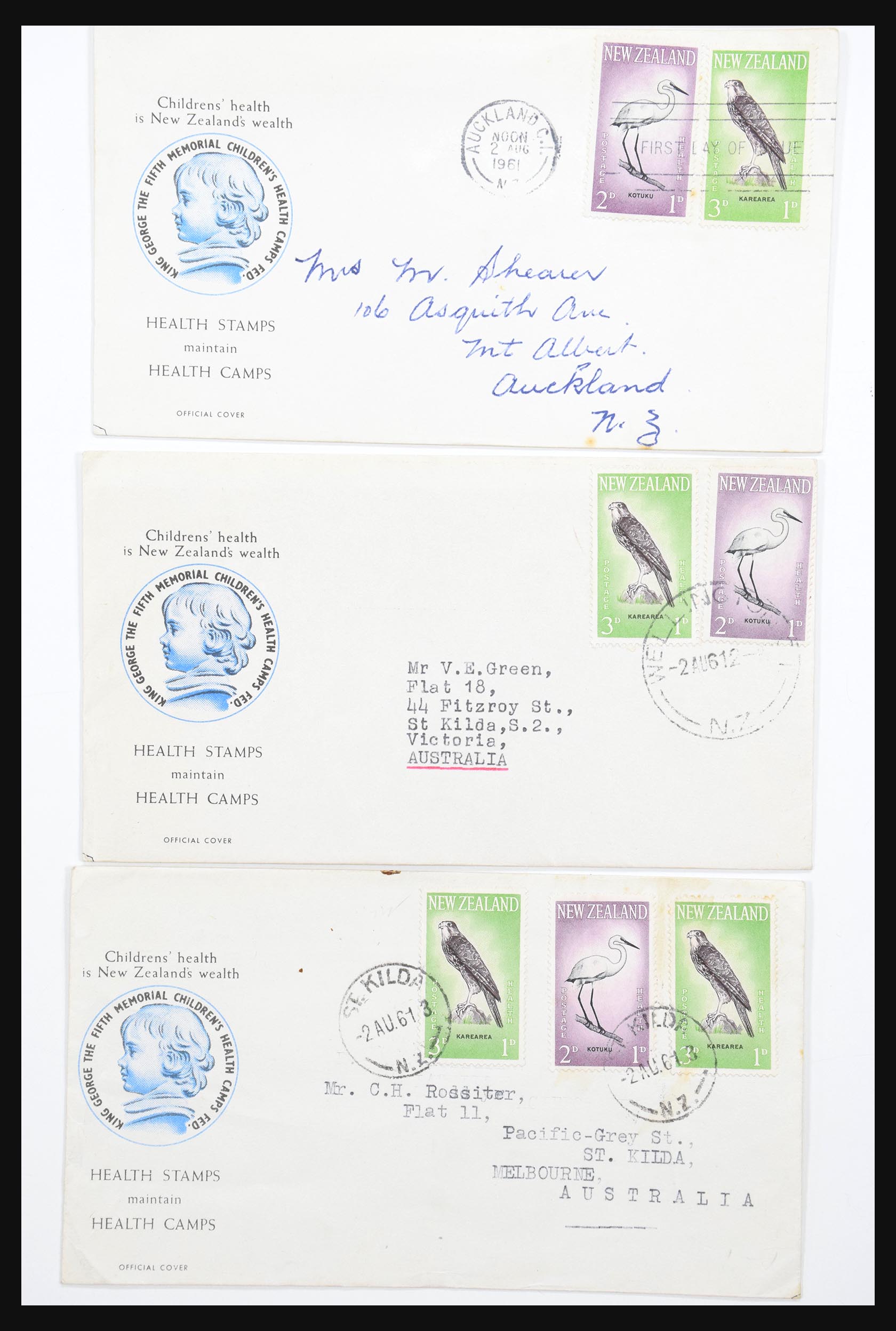 30821 020 - 30821 Nieuw Zeeland FDC's 1960-1971.