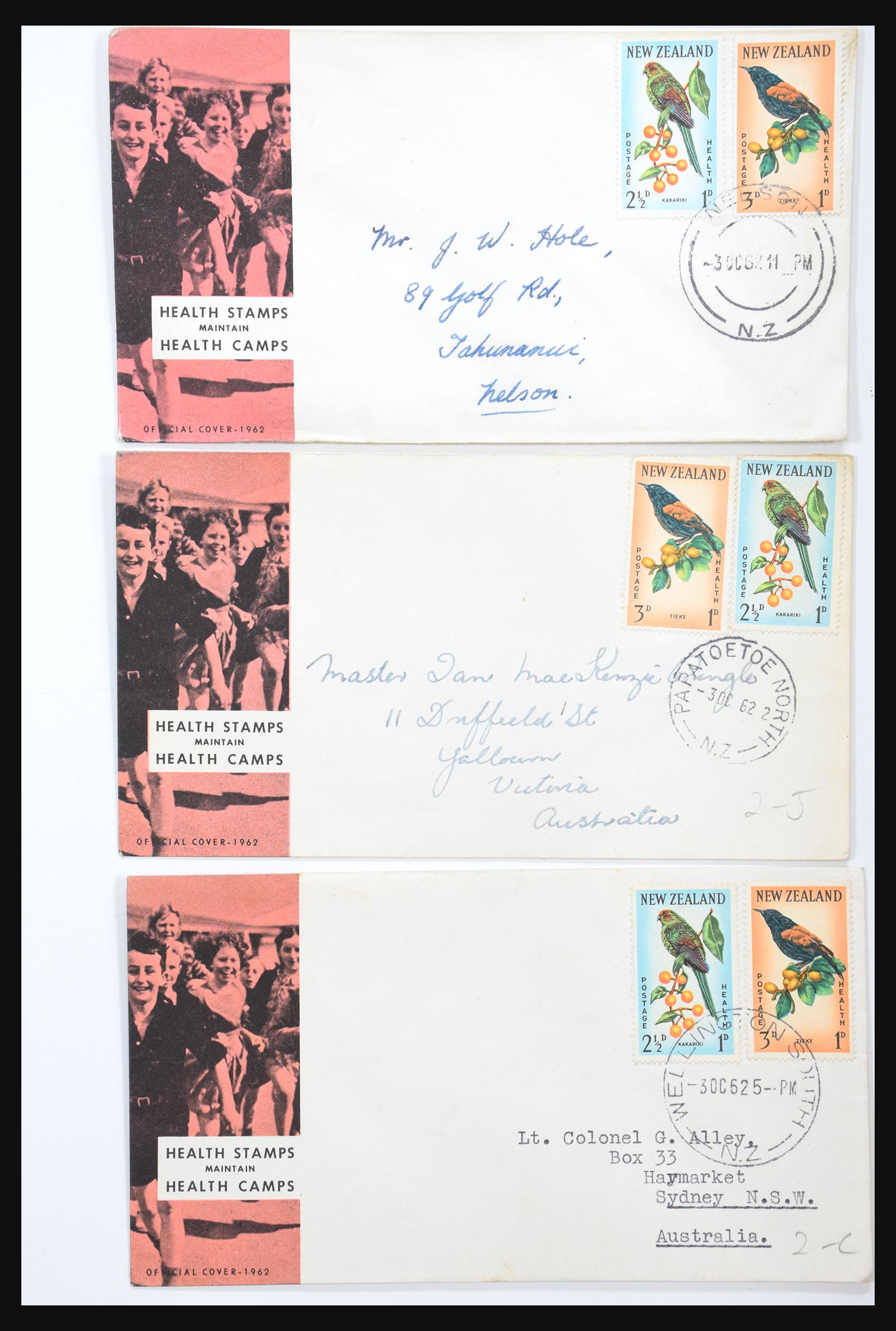 30821 036 - 30821 Nieuw Zeeland FDC's 1960-1971.