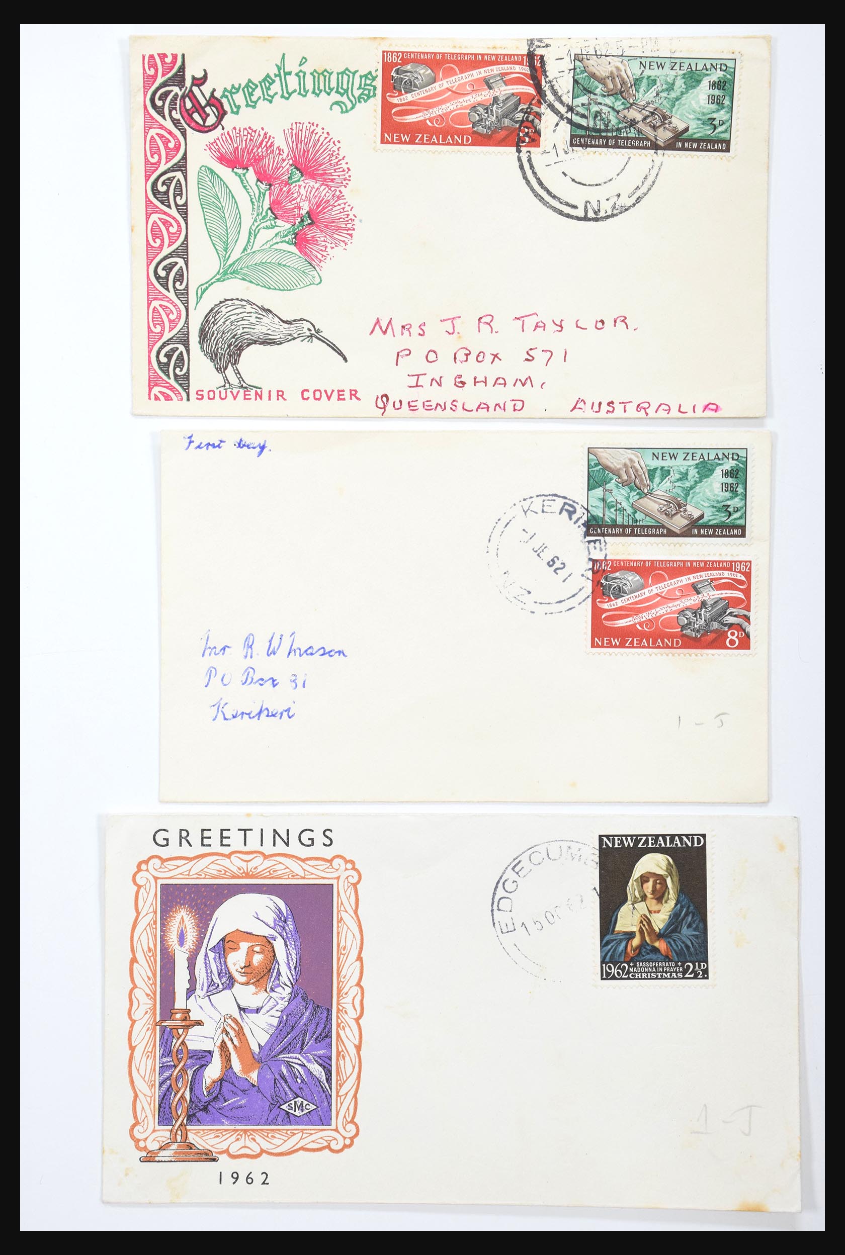 30821 040 - 30821 Nieuw Zeeland FDC's 1960-1971.