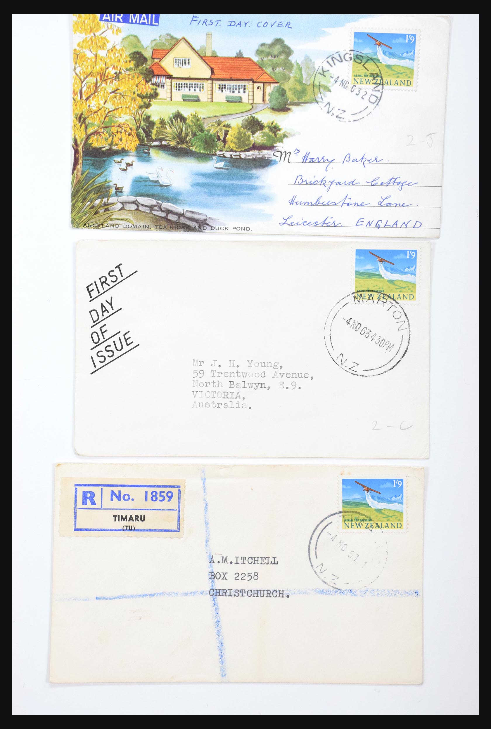30821 045 - 30821 New Zealand FDC's 1960-1971.