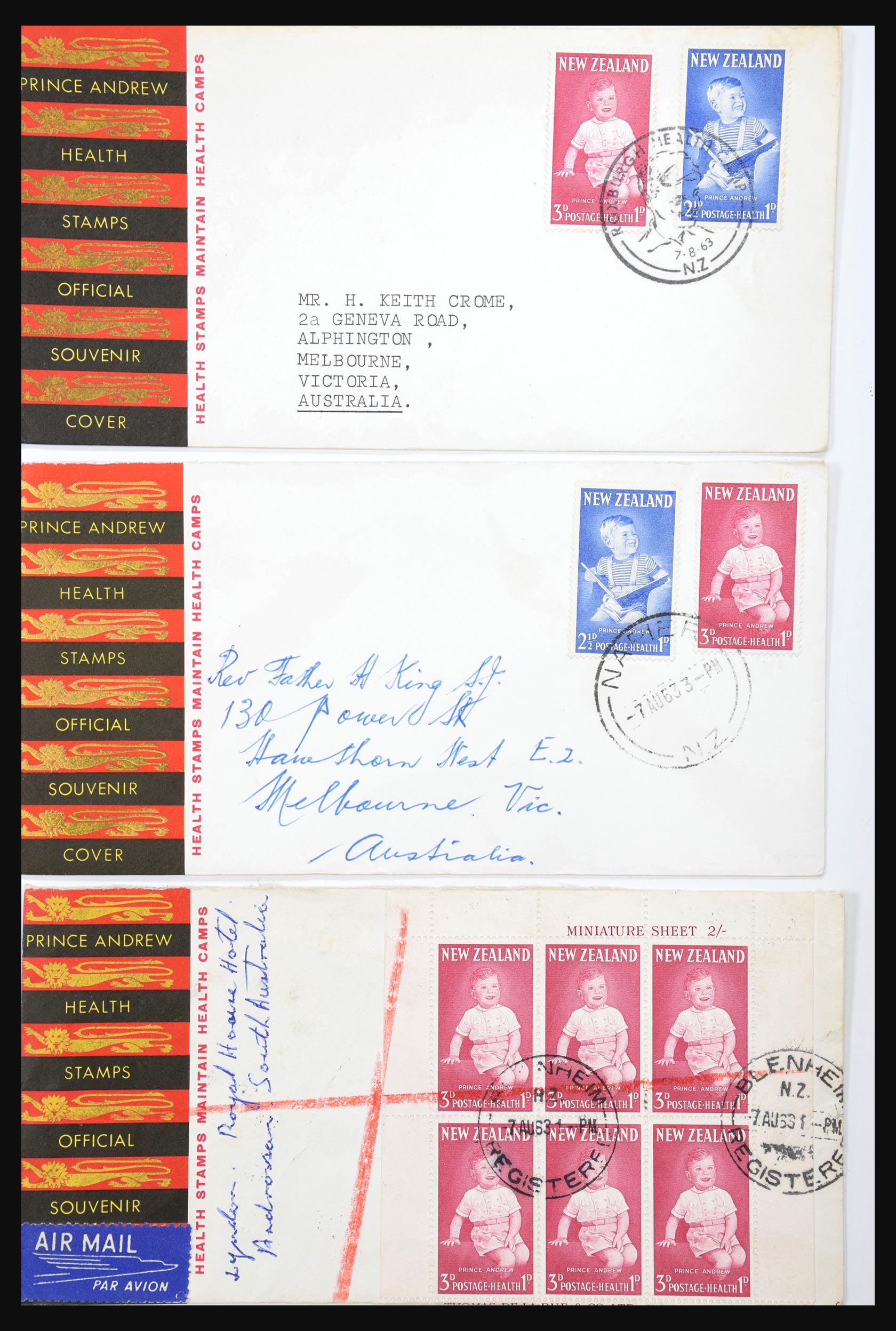 30821 049 - 30821 Nieuw Zeeland FDC's 1960-1971.