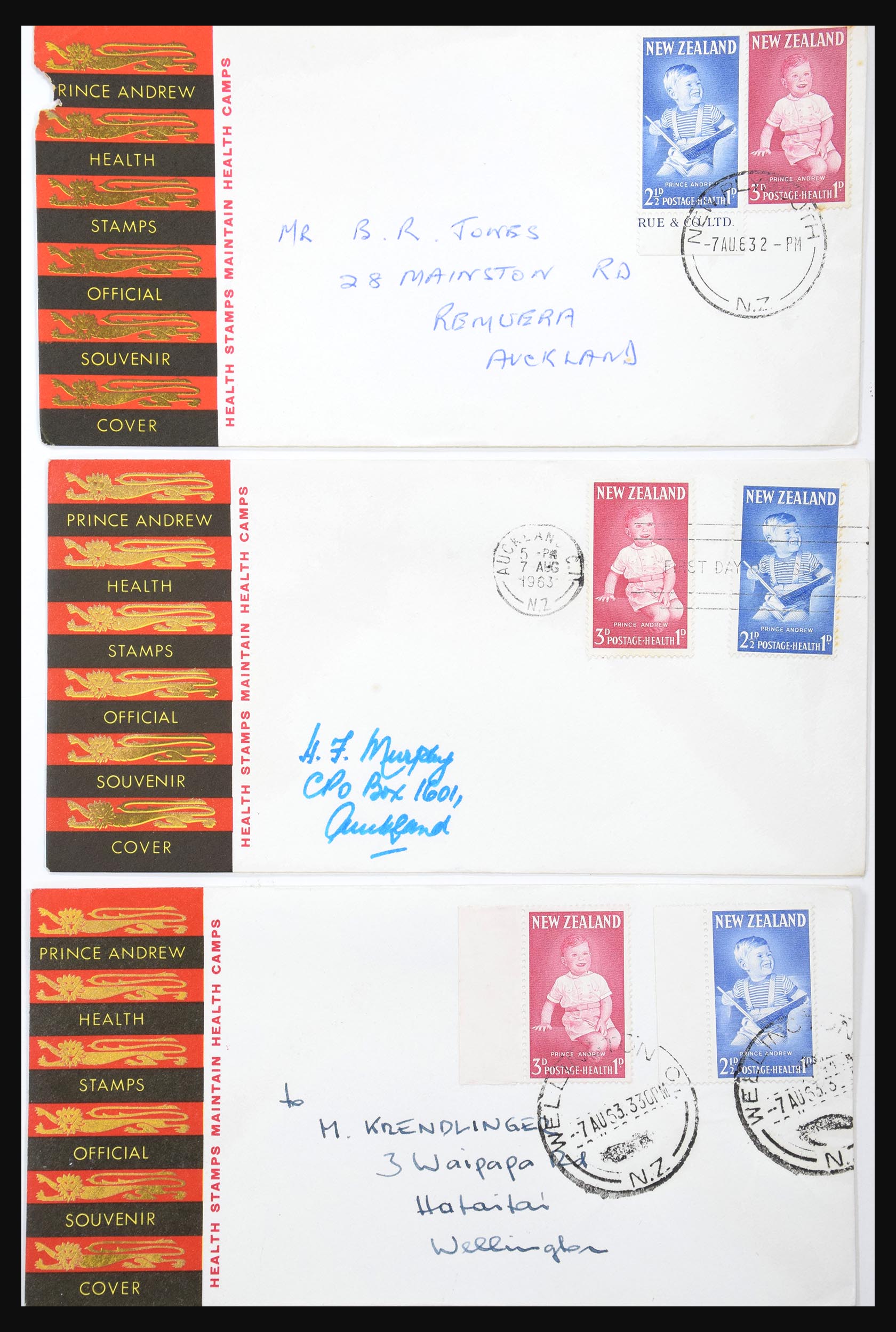 30821 050 - 30821 Nieuw Zeeland FDC's 1960-1971.