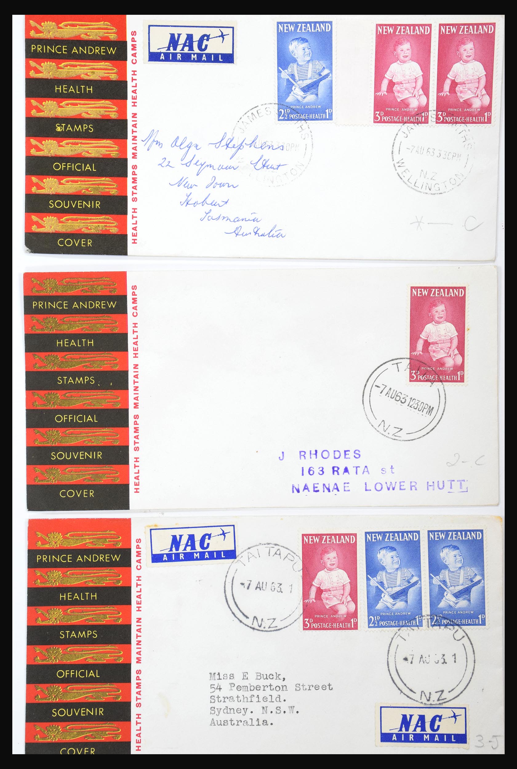 30821 051 - 30821 Nieuw Zeeland FDC's 1960-1971.