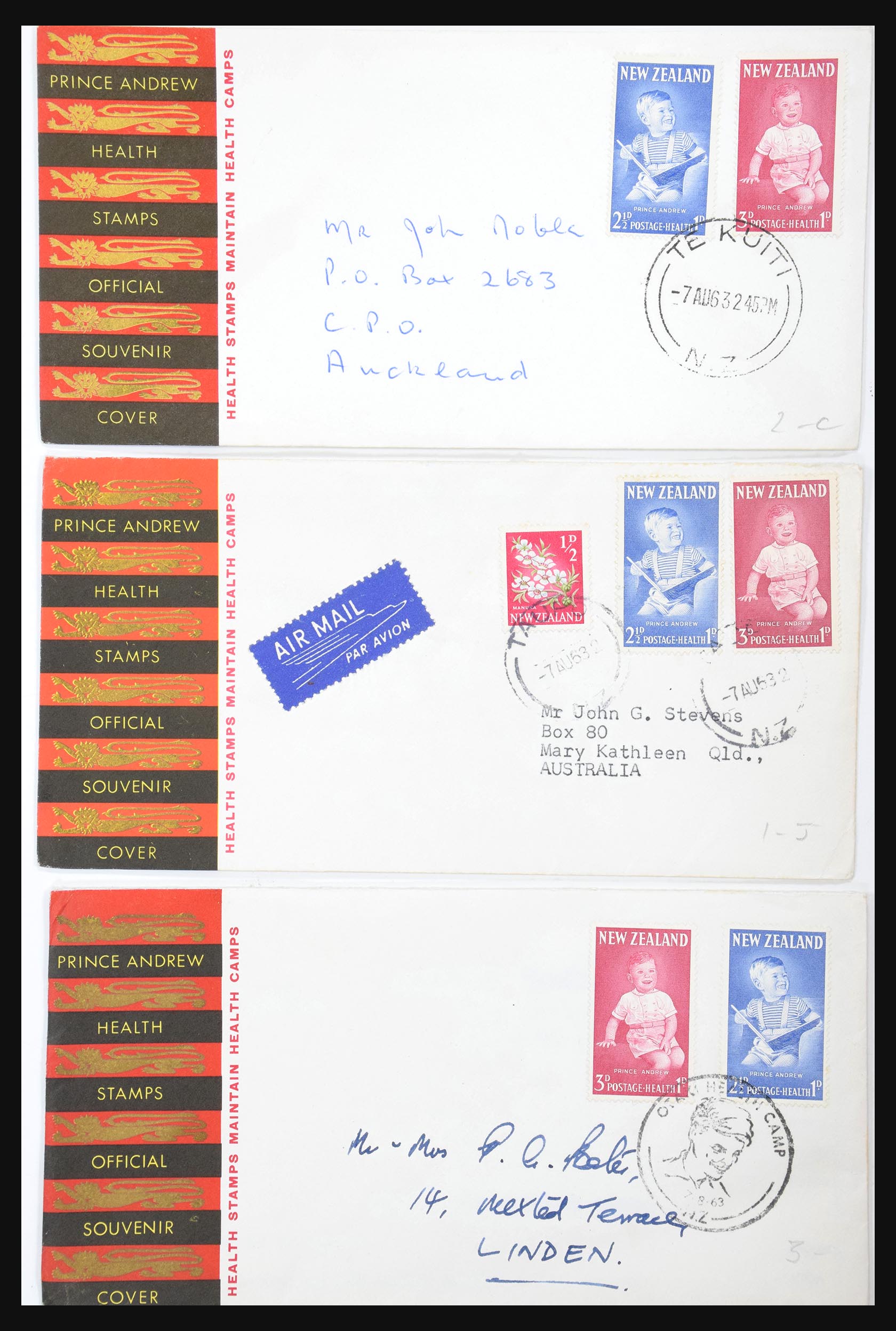 30821 052 - 30821 Nieuw Zeeland FDC's 1960-1971.