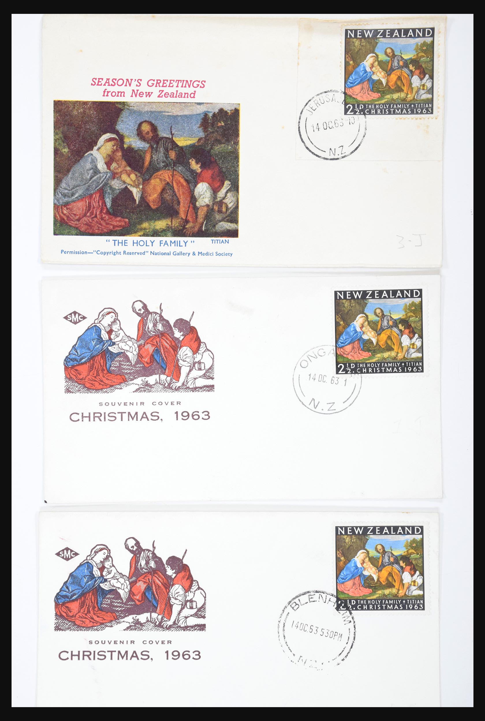 30821 053 - 30821 Nieuw Zeeland FDC's 1960-1971.