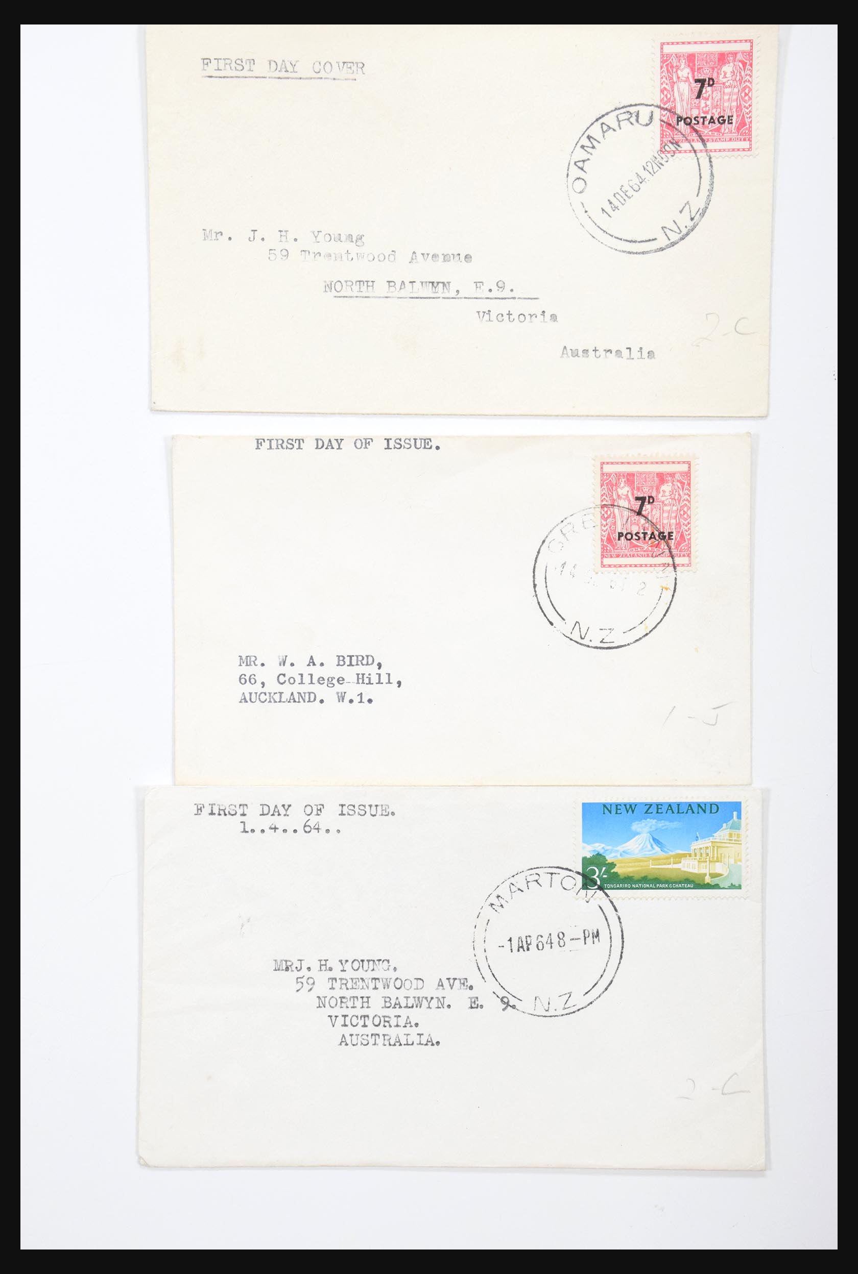 30821 060 - 30821 New Zealand FDC's 1960-1971.