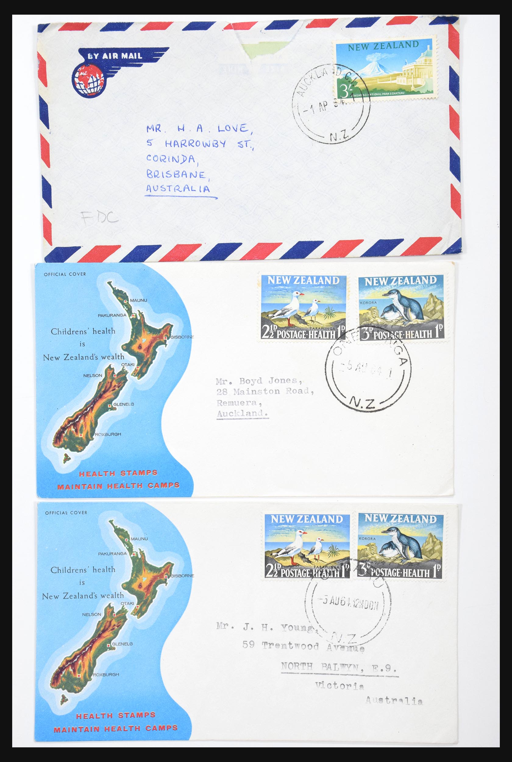 30821 061 - 30821 New Zealand FDC's 1960-1971.