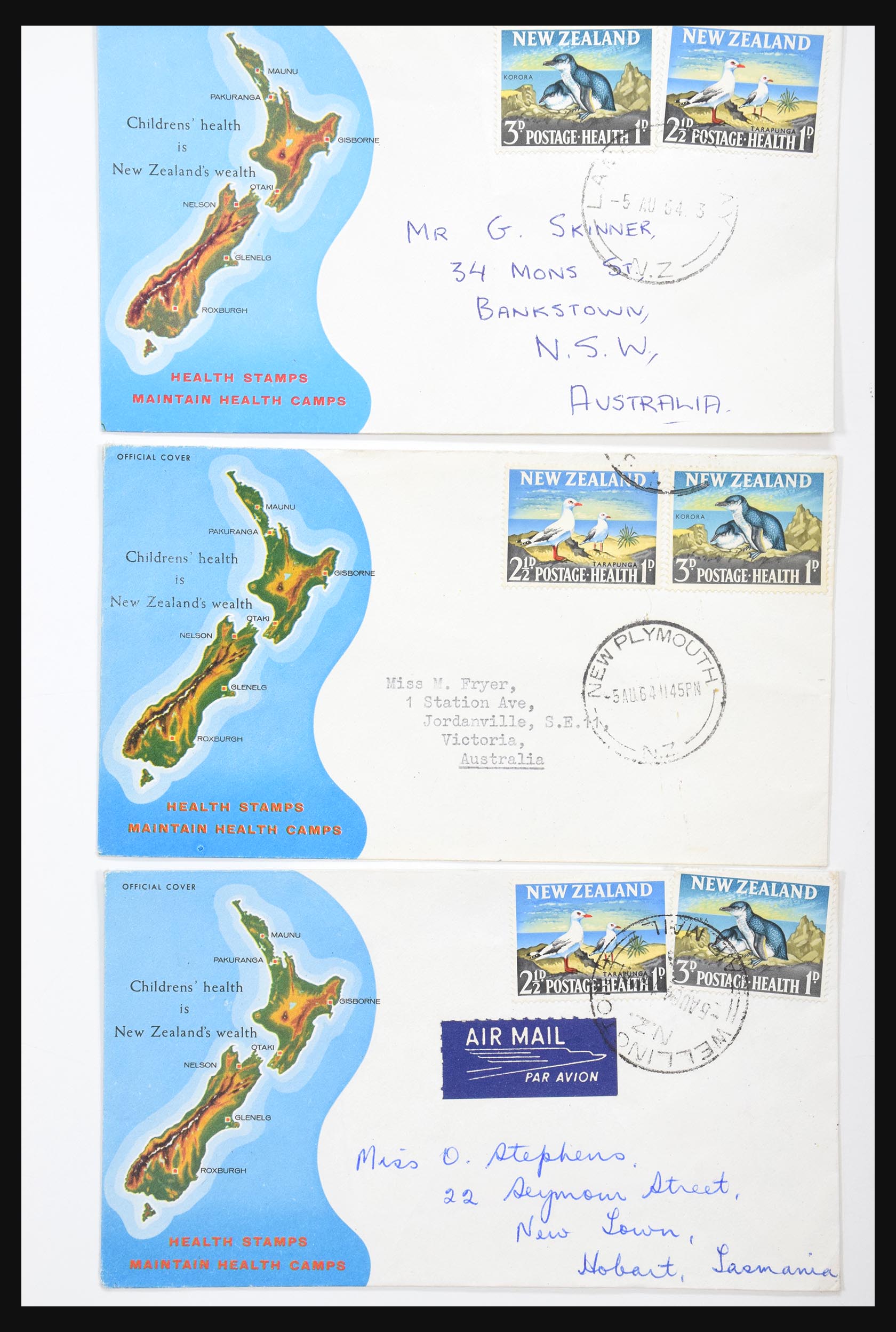 30821 063 - 30821 New Zealand FDC's 1960-1971.