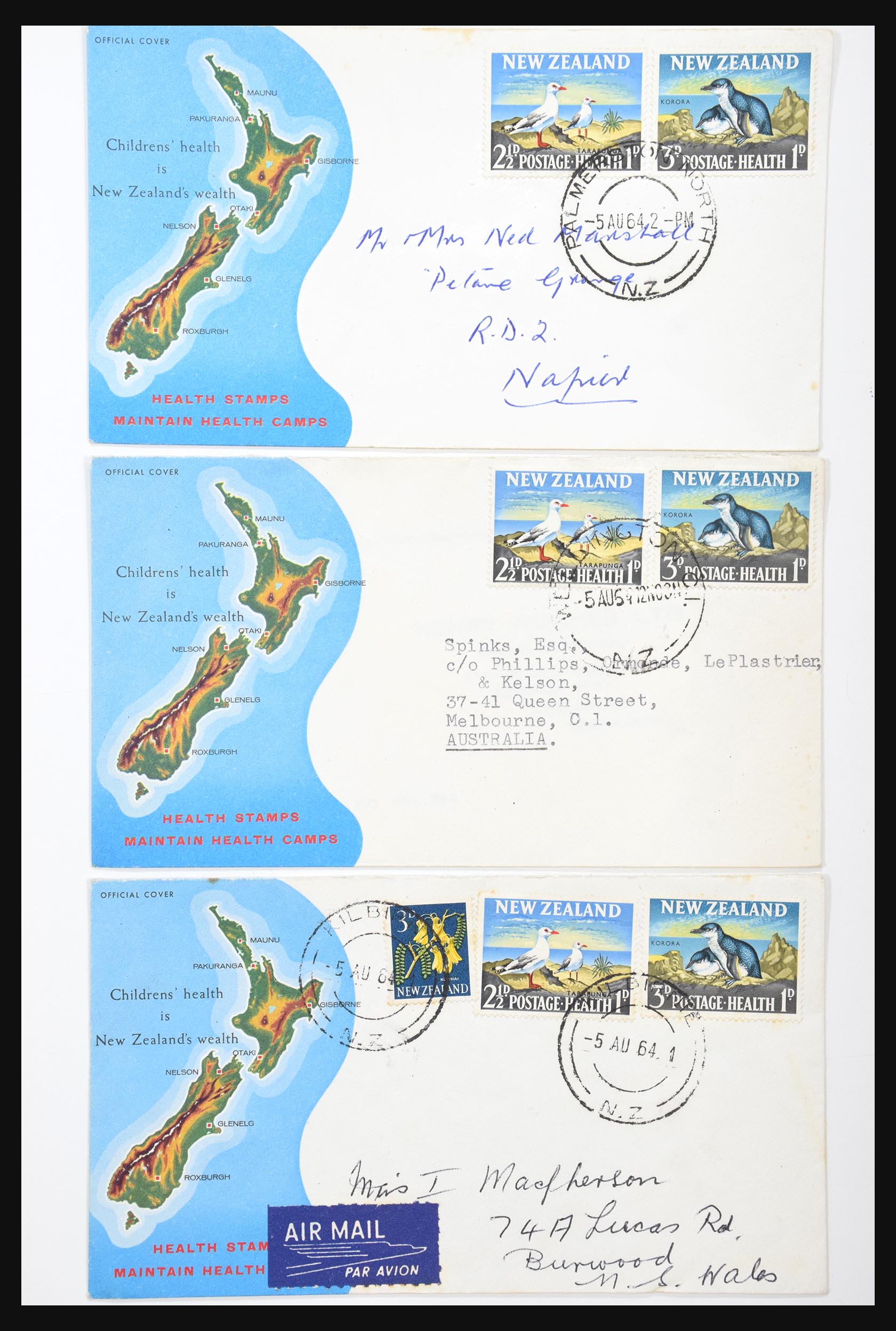 30821 064 - 30821 New Zealand FDC's 1960-1971.