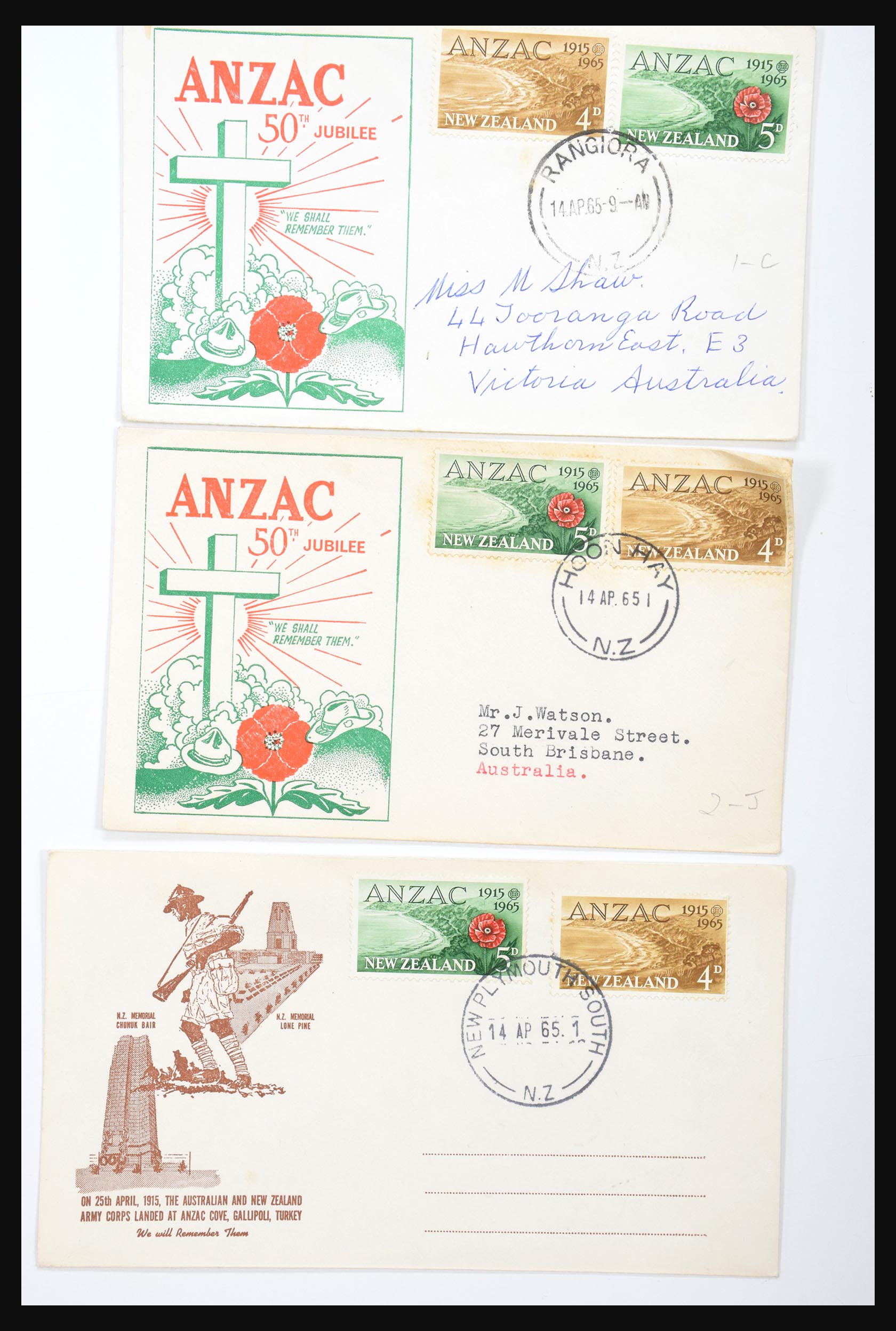 30821 070 - 30821 New Zealand FDC's 1960-1971.