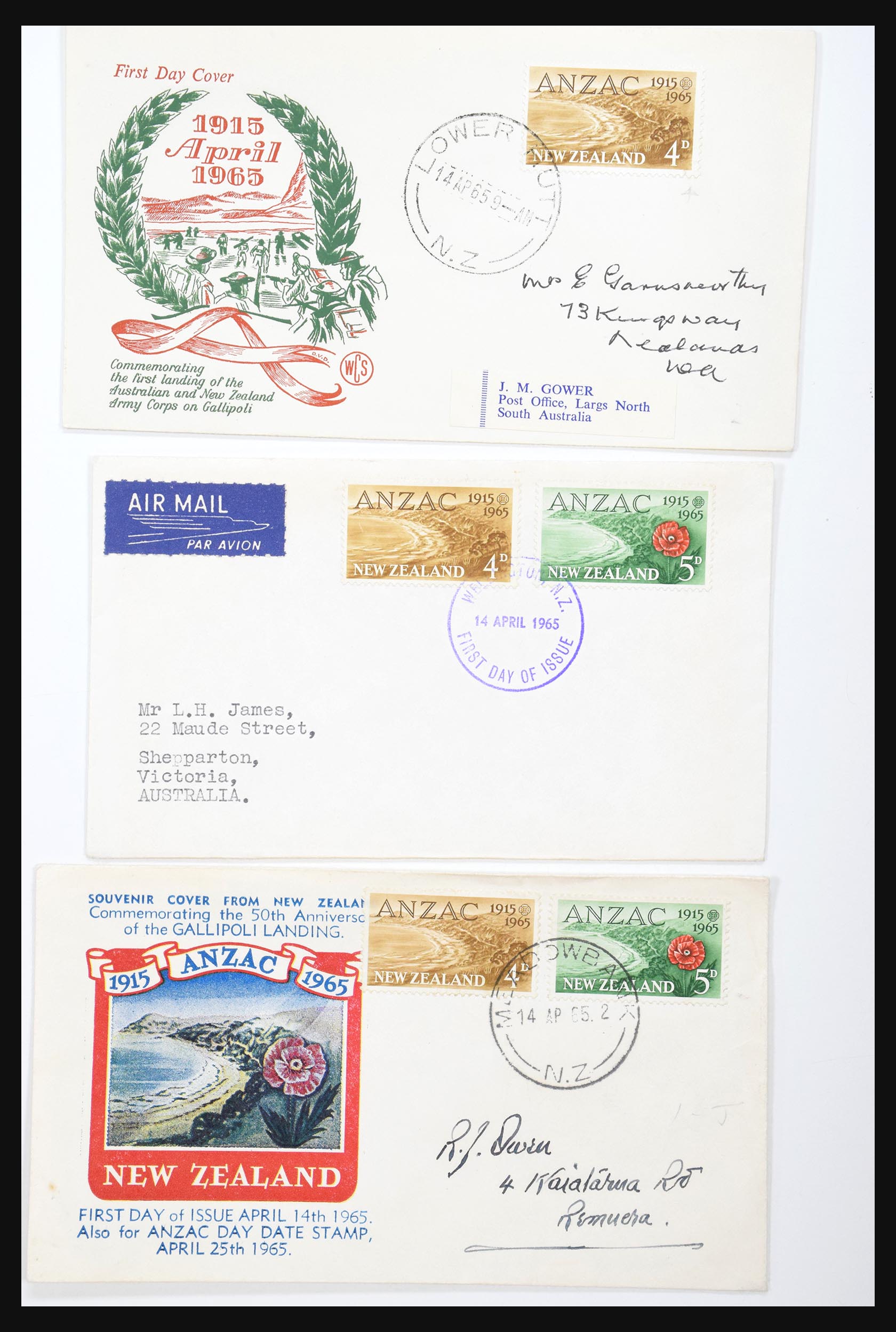 30821 071 - 30821 New Zealand FDC's 1960-1971.