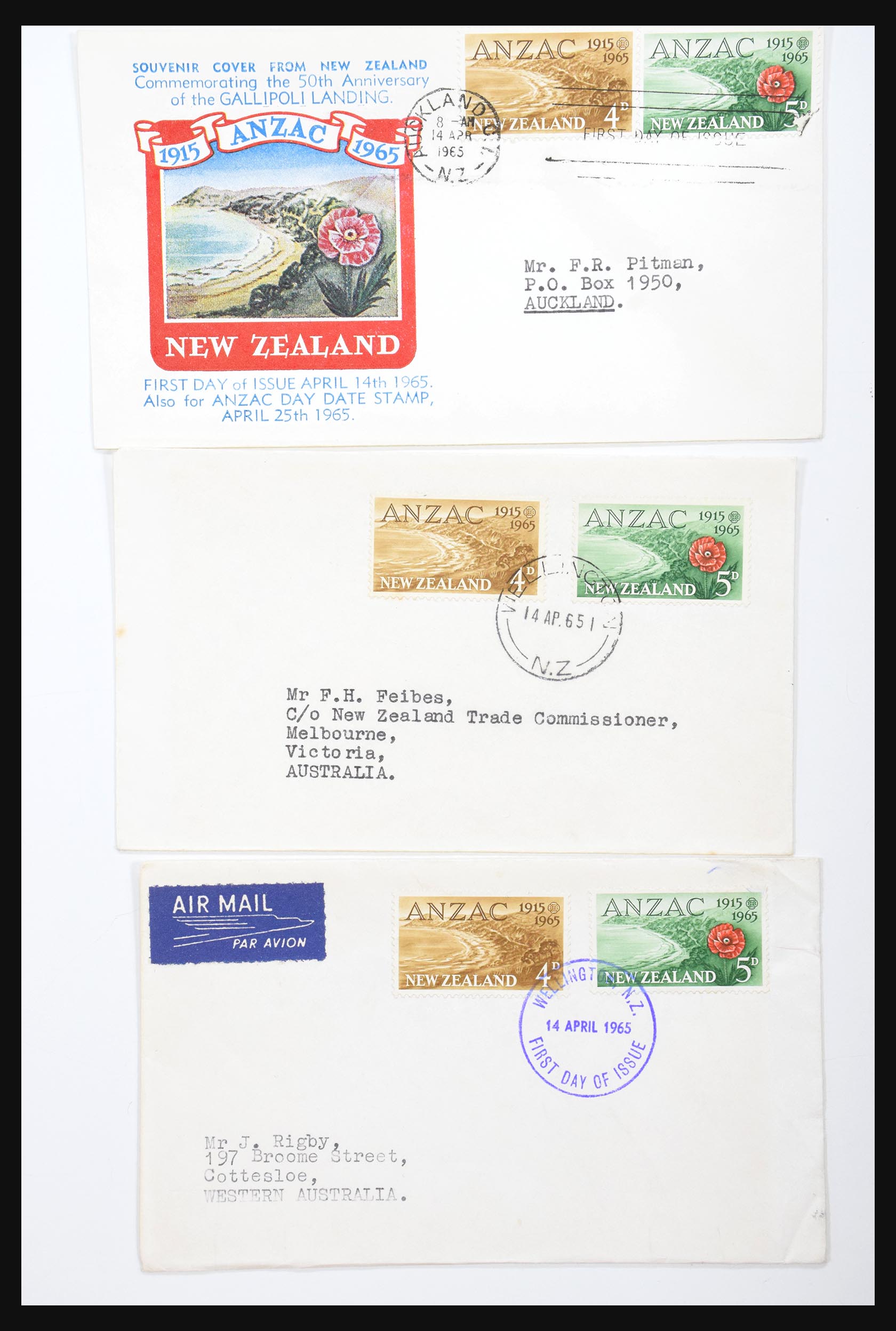 30821 072 - 30821 New Zealand FDC's 1960-1971.