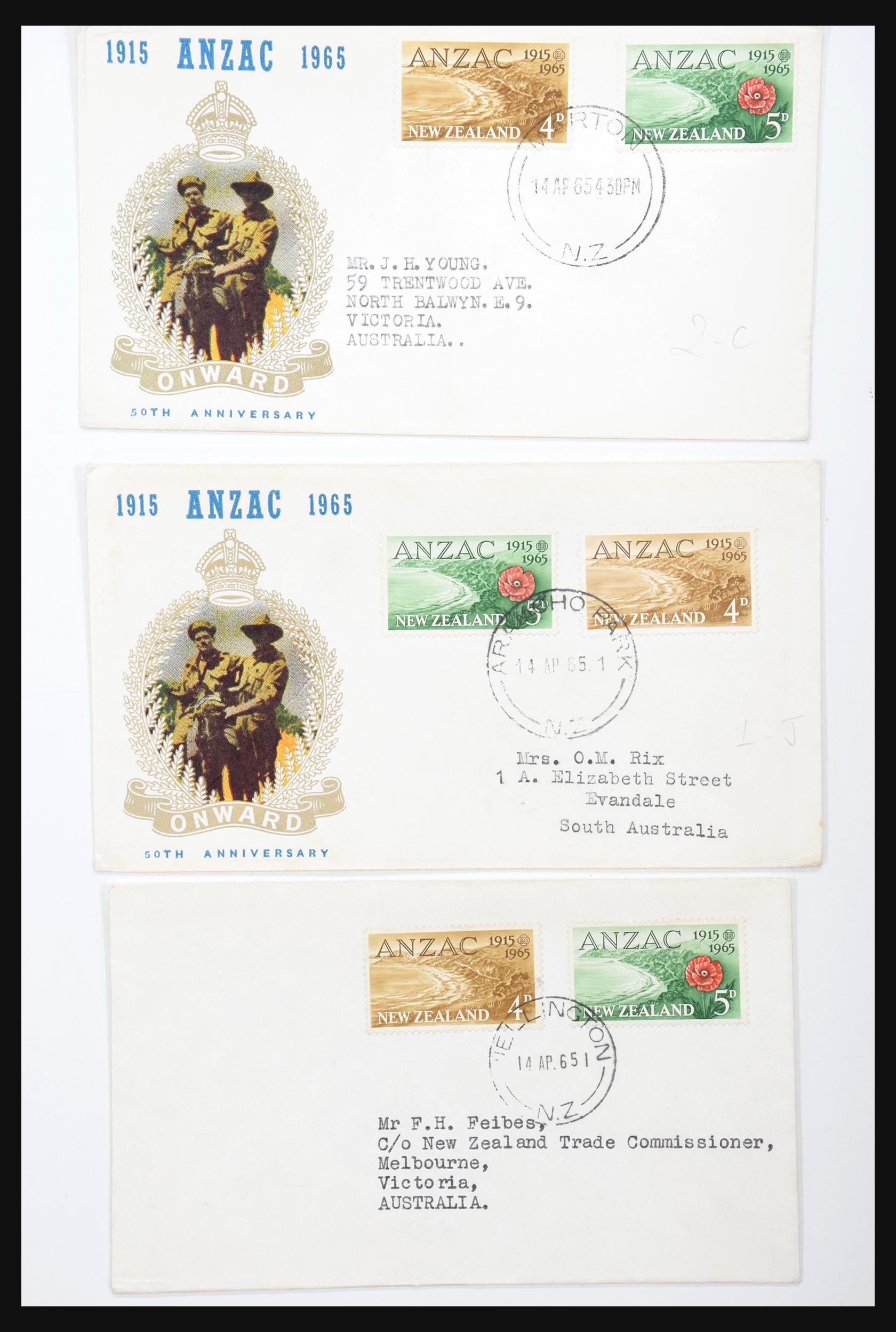 30821 073 - 30821 New Zealand FDC's 1960-1971.