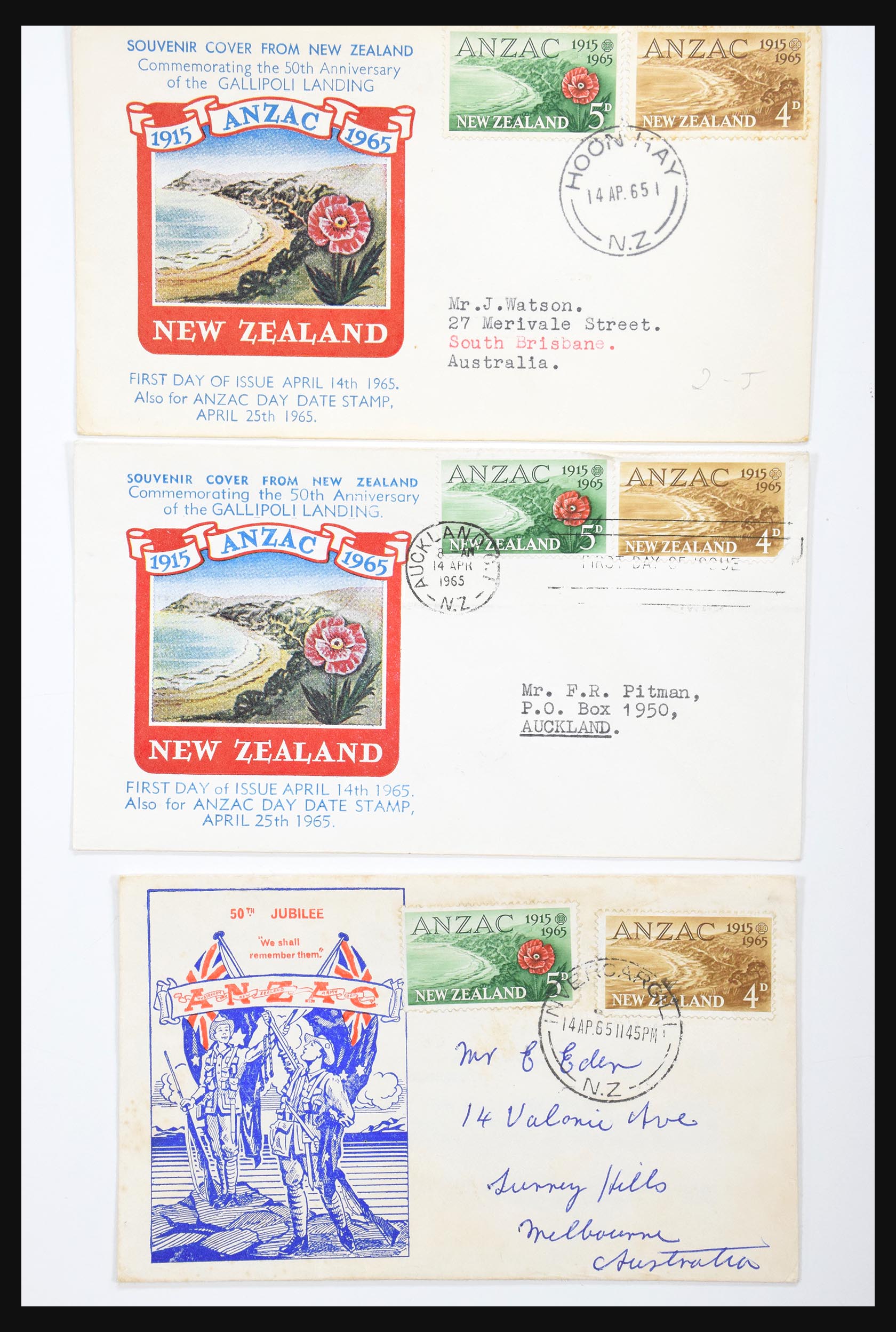 30821 074 - 30821 New Zealand FDC's 1960-1971.