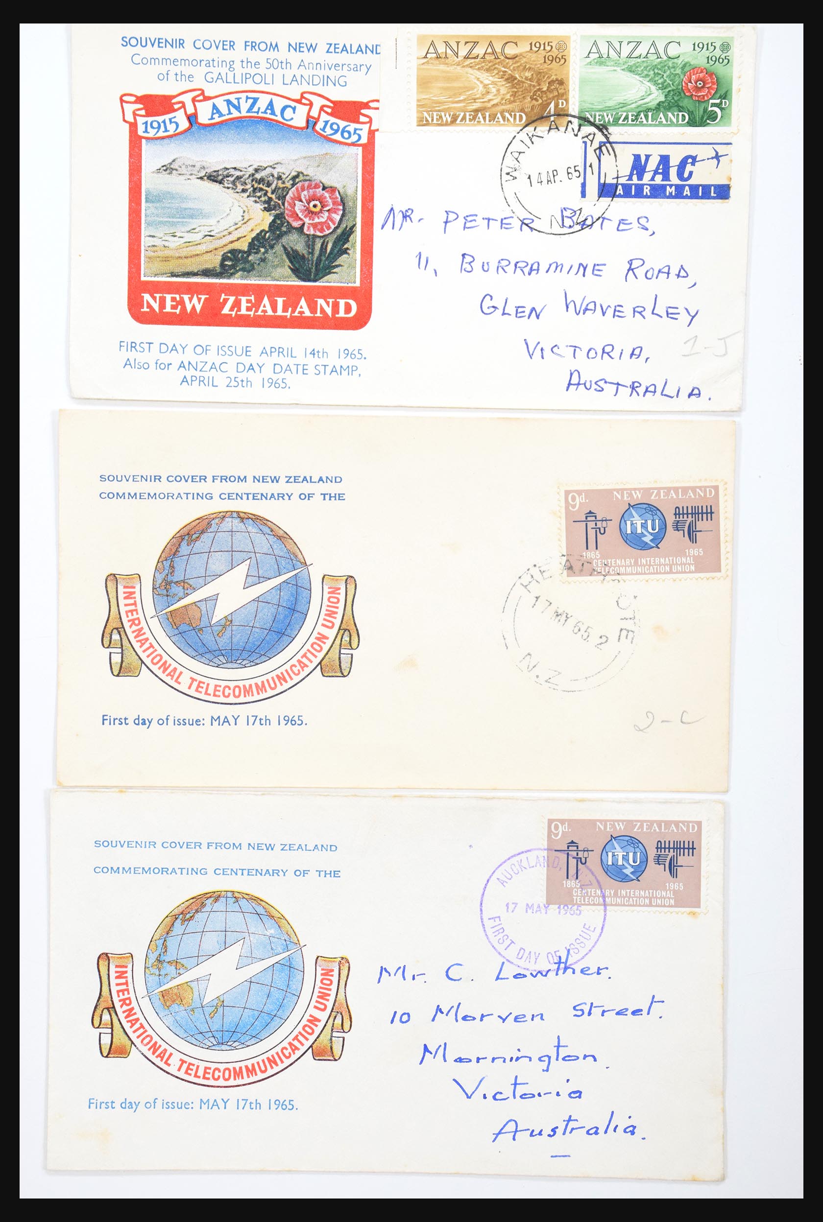 30821 075 - 30821 New Zealand FDC's 1960-1971.