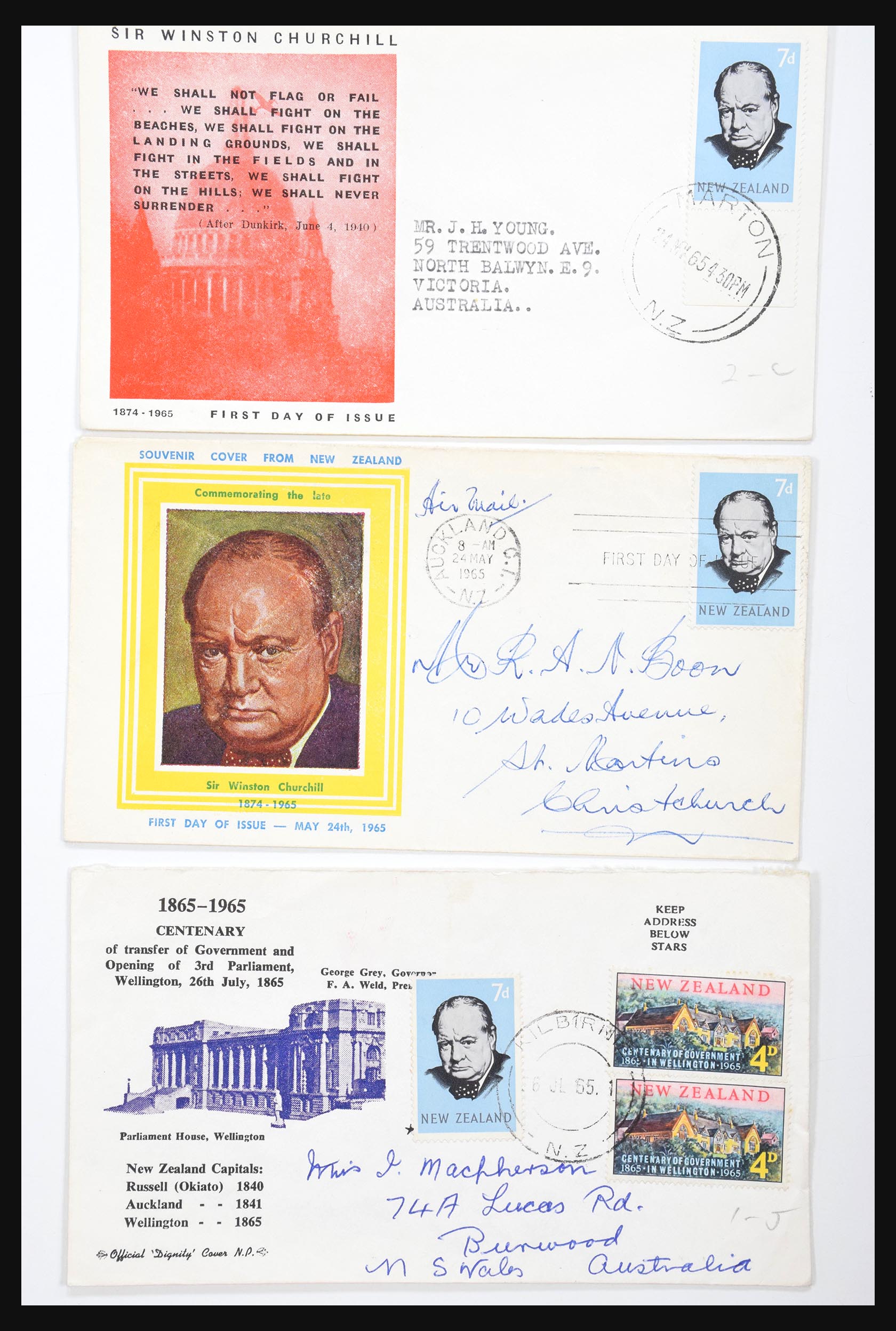 30821 079 - 30821 New Zealand FDC's 1960-1971.